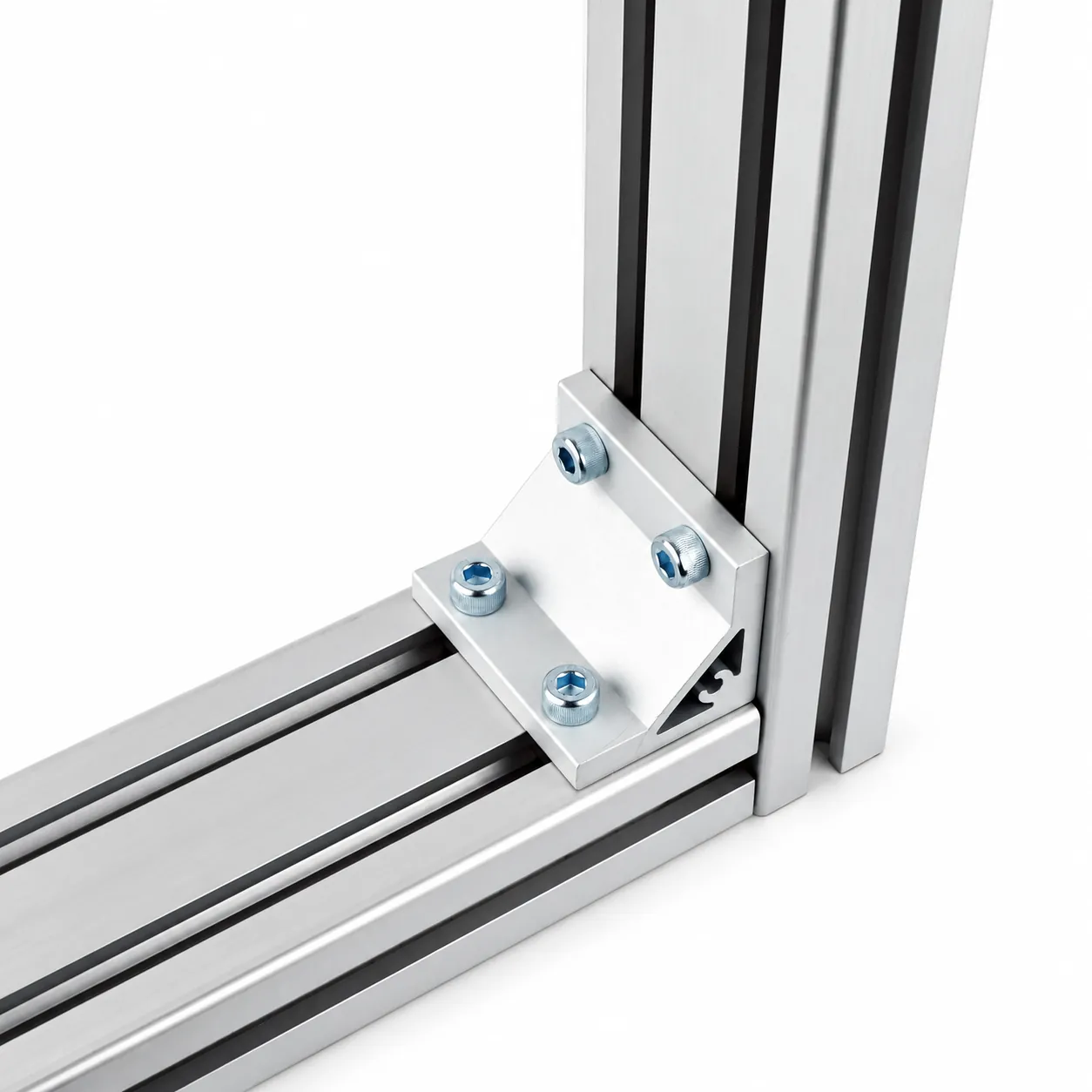 BAC-48 — Hard Bracket 40x80mm สีเงิน