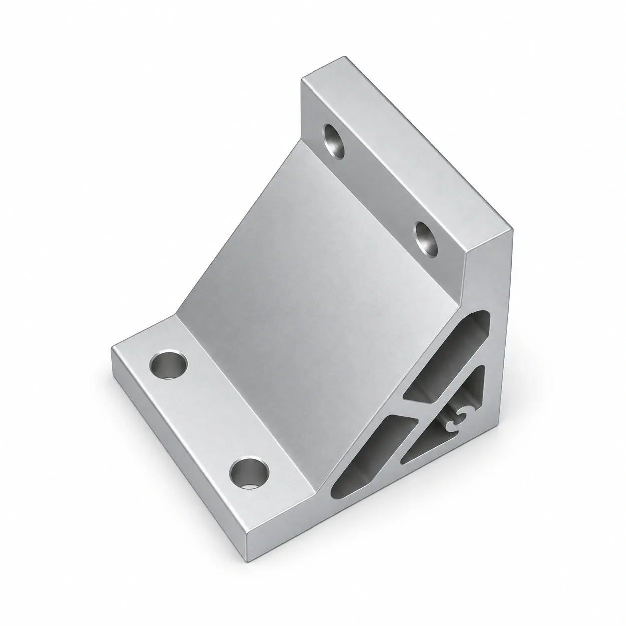 BAC-88 — Hard Bracket 80x80mm สีเงิน