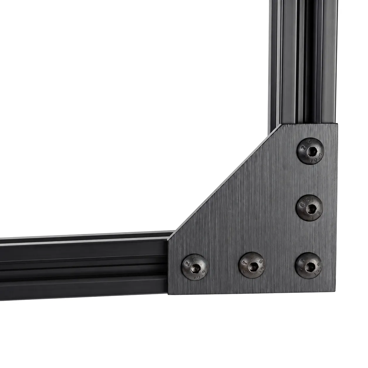 BAH-2B — Corner Plate L 20mm สีดำ