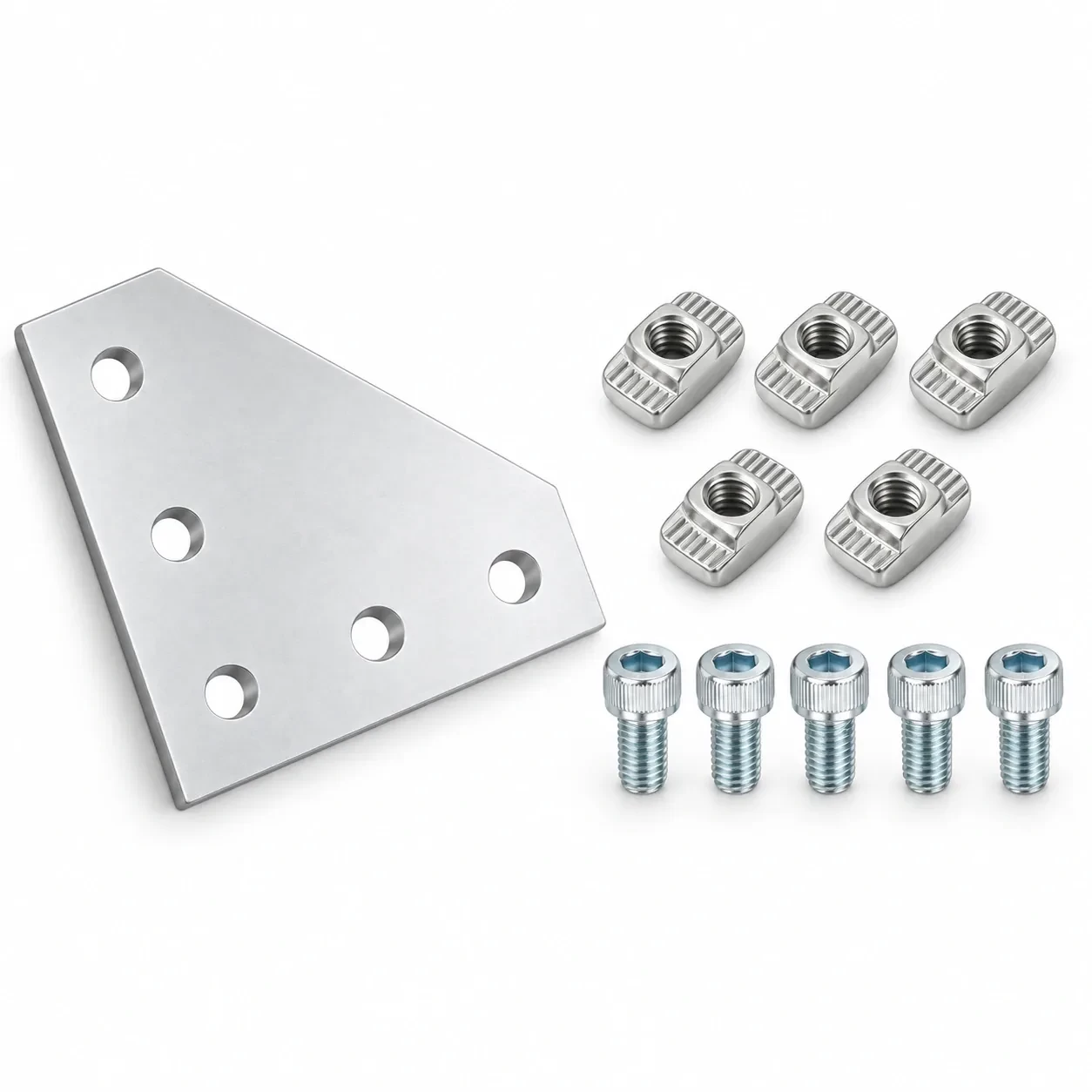 BAH-2C-SET — Corner Plate L 20mm สีเงิน Kit Set