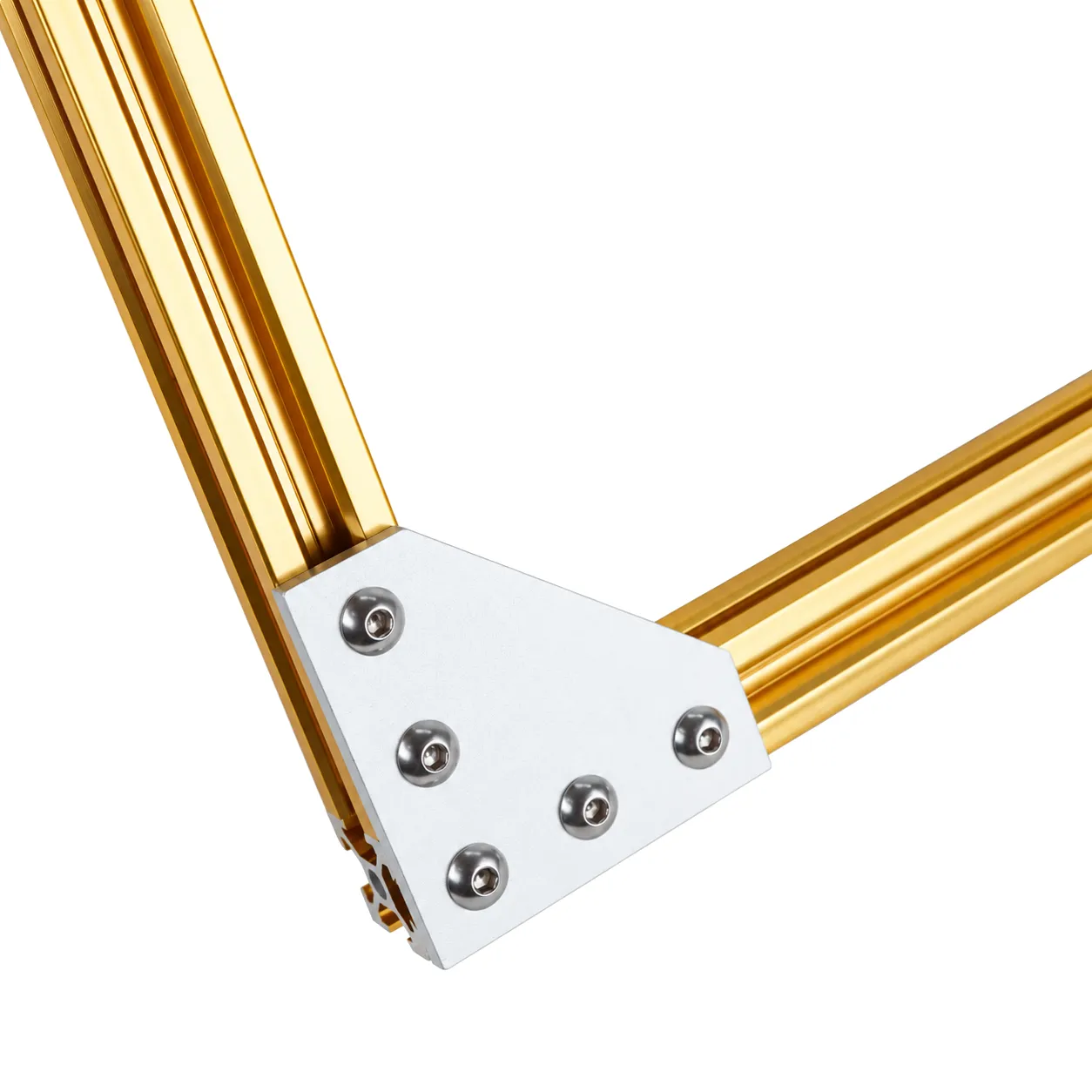 BAH-2C — Corner Plate L 20mm สีเงิน