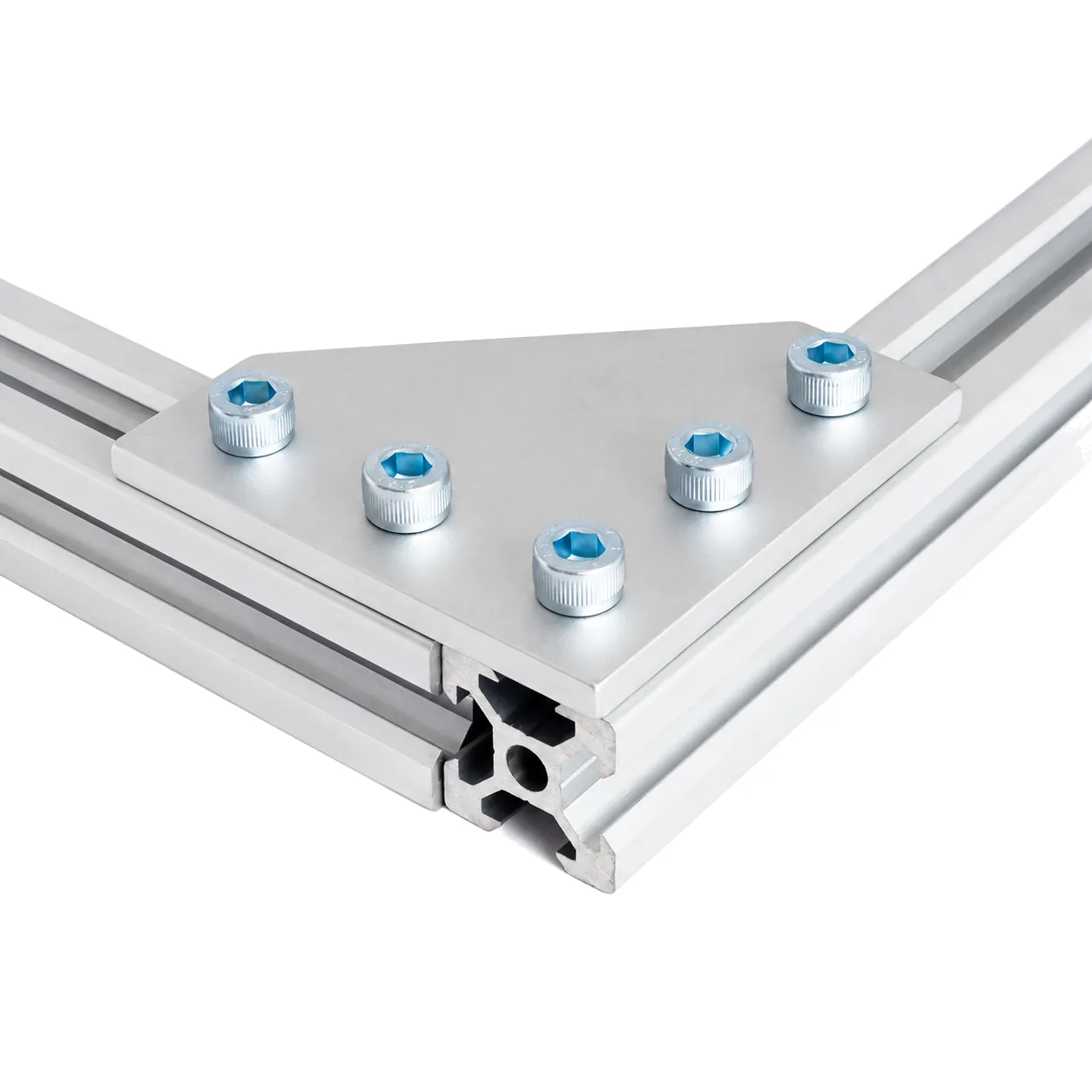 BAH-2C — Corner Plate L 20mm สีเงิน