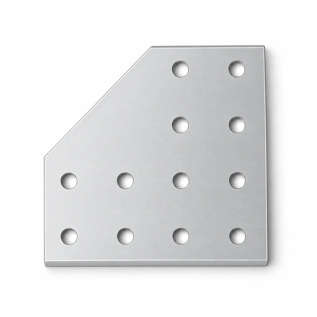 BAH-2C12 — Corner Plate L 20x40mm 12รู สีเงิน