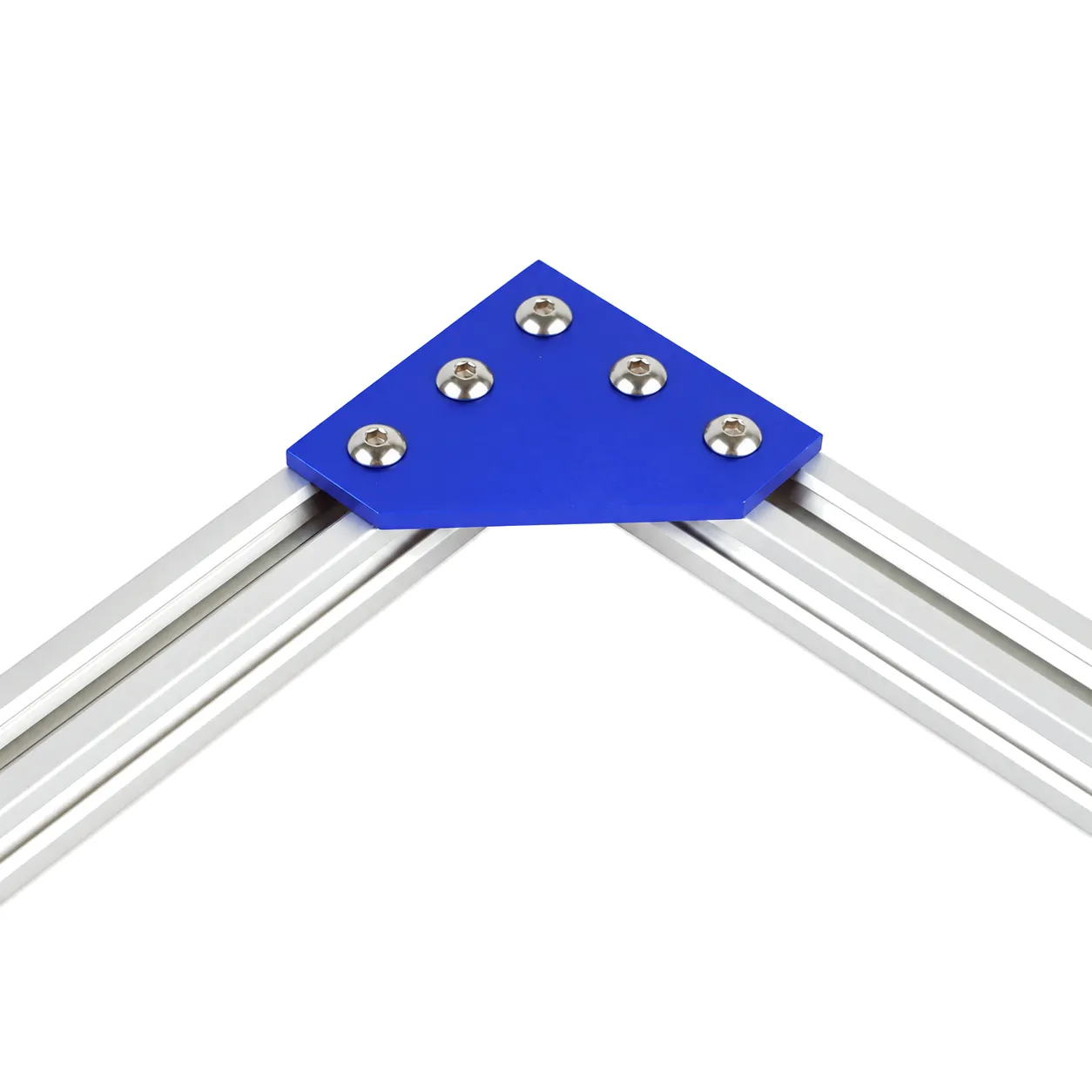BAH-2CB — Corner Plate L 20mm สีน้ำเงิน