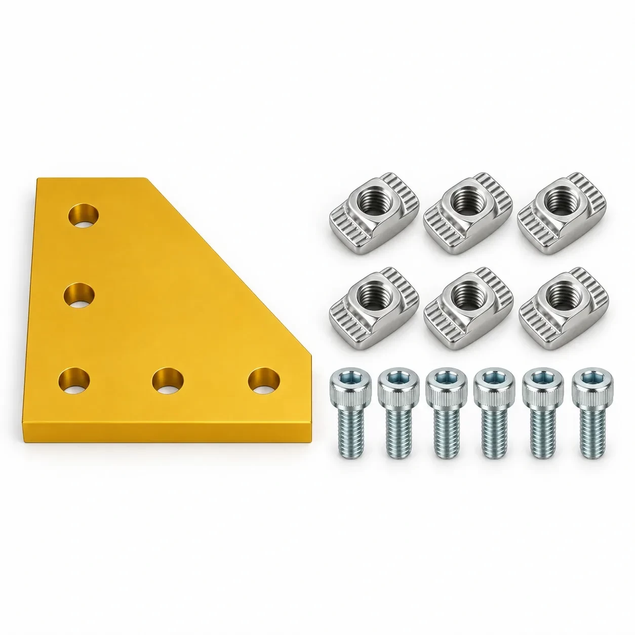 BAH-2CG-SET — Corner Plate L 20mm สีทอง Kit Set