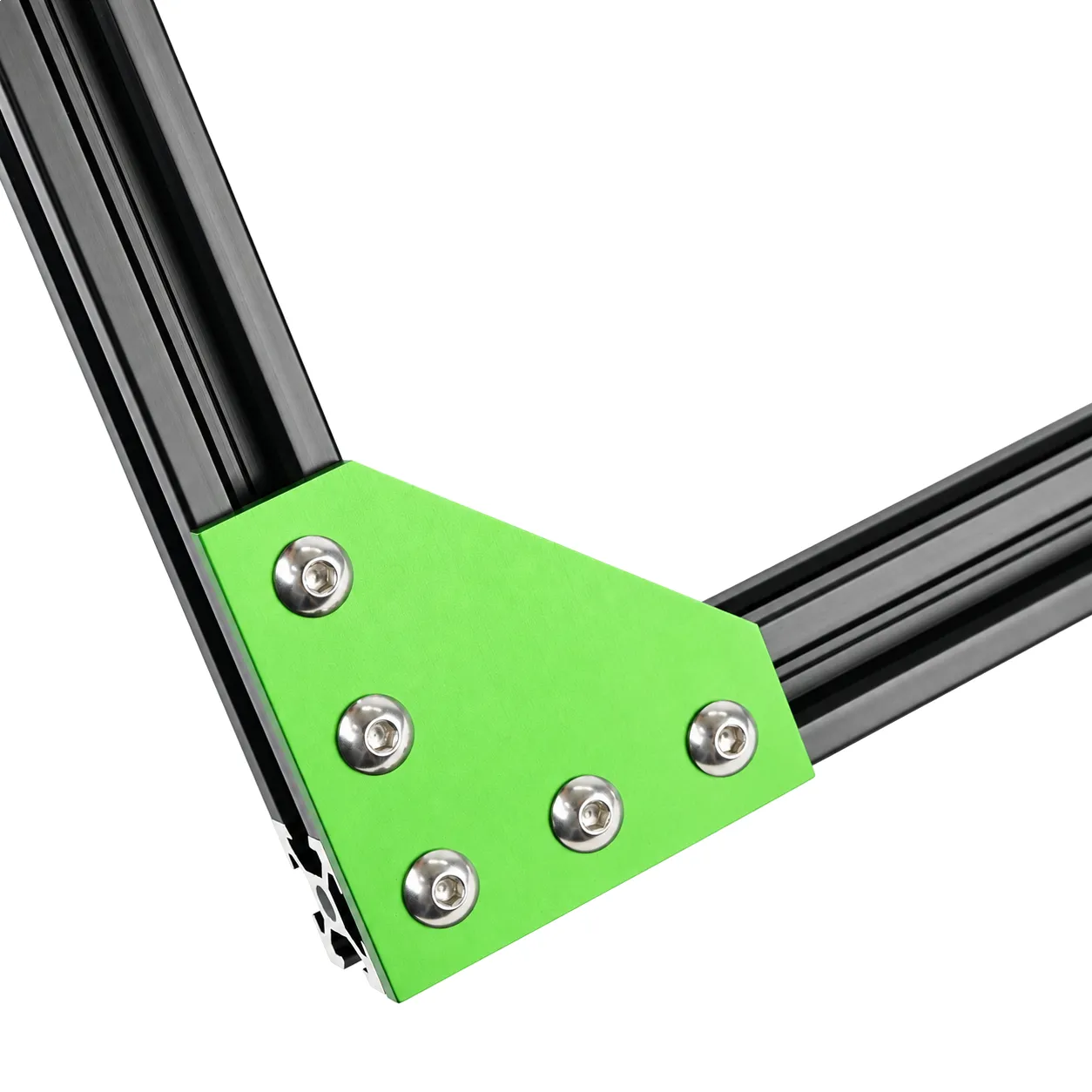BAH-2CN — Corner Plate L 20mm สีเขียว