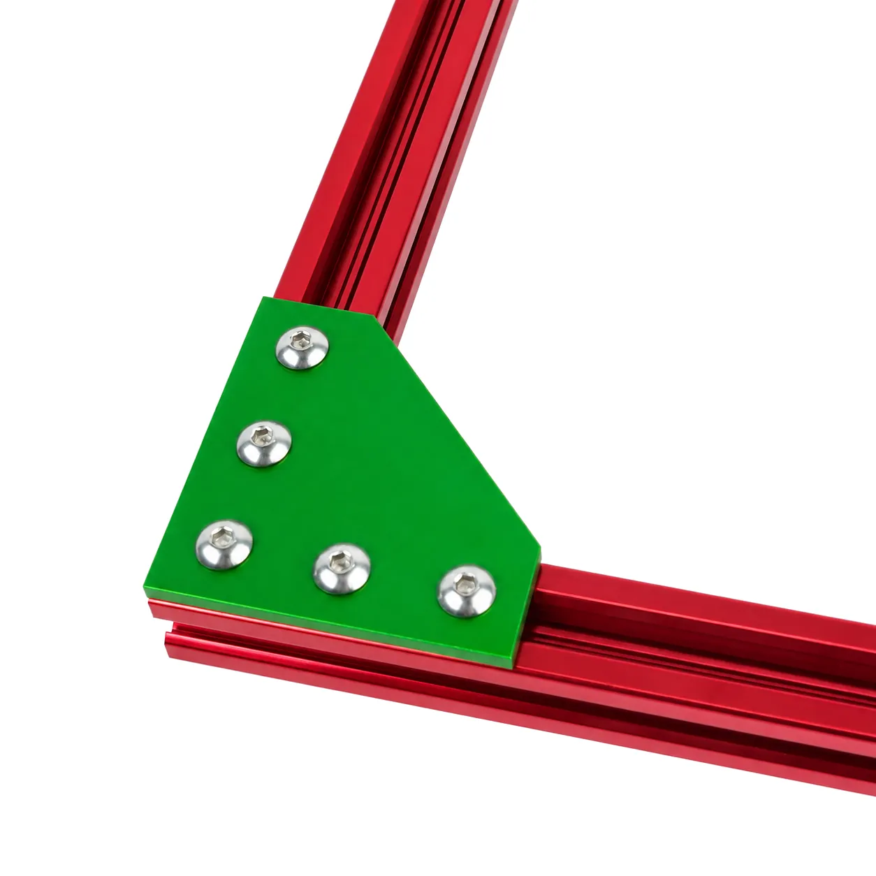 BAH-2CN — Corner Plate L 20mm สีเขียว