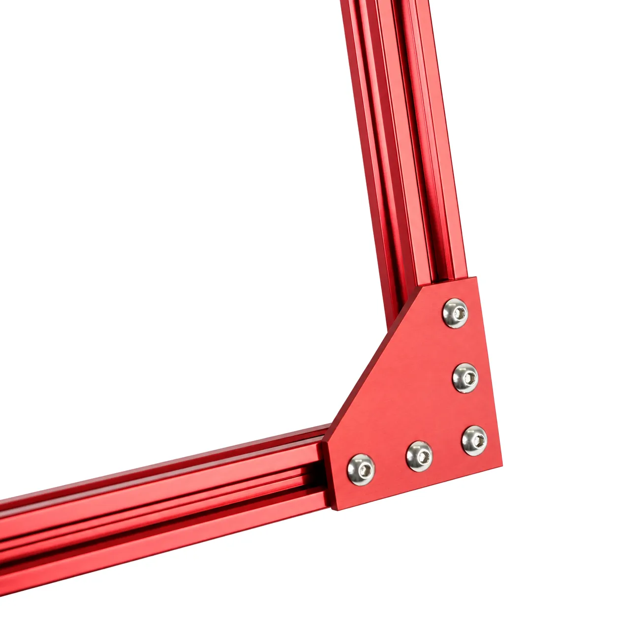 BAH-2CR — Corner Plate L 20mm สีแดง