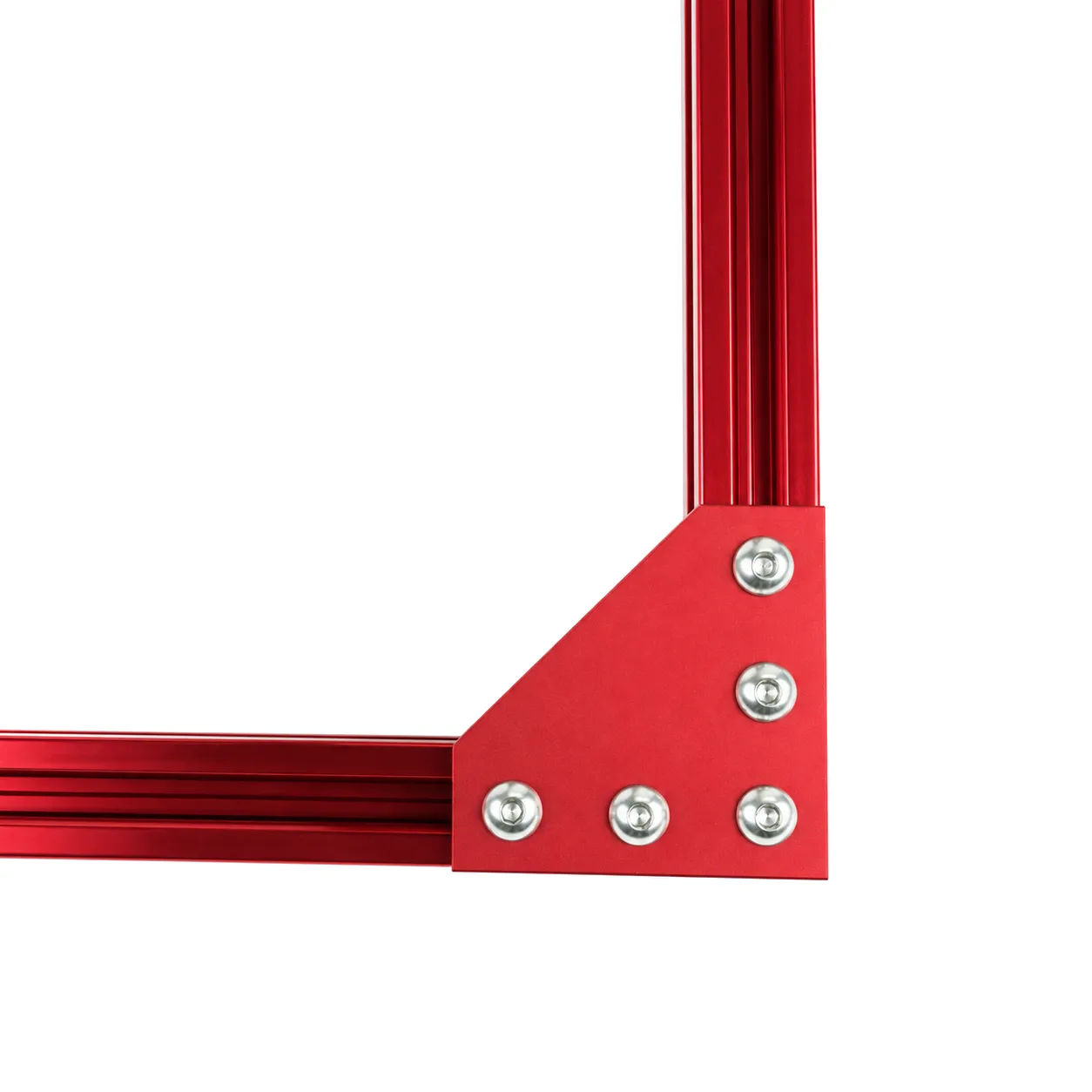 BAH-2CR — Corner Plate L 20mm สีแดง