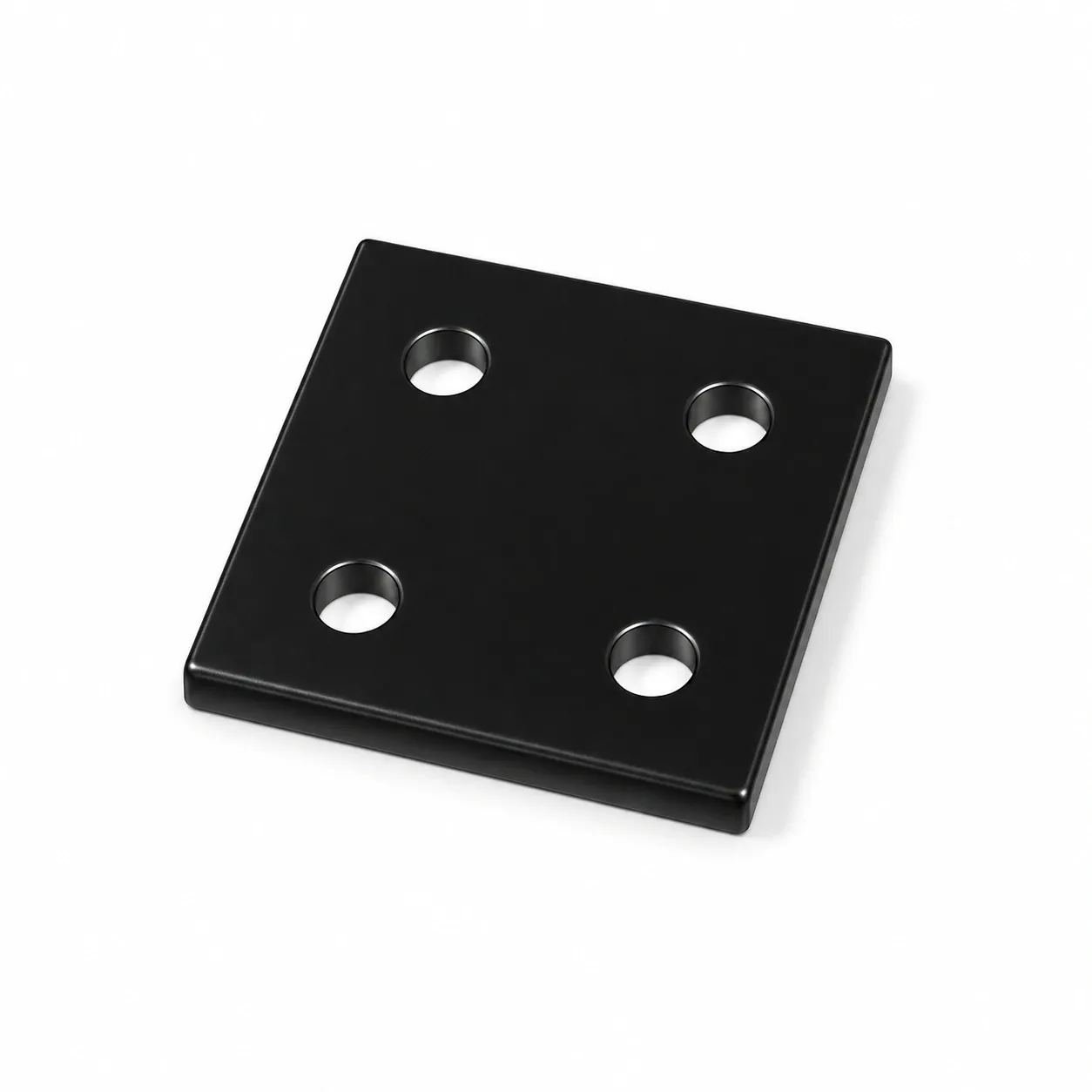 BAH-2QB — Square Plate 20mm 4รู สีดำ