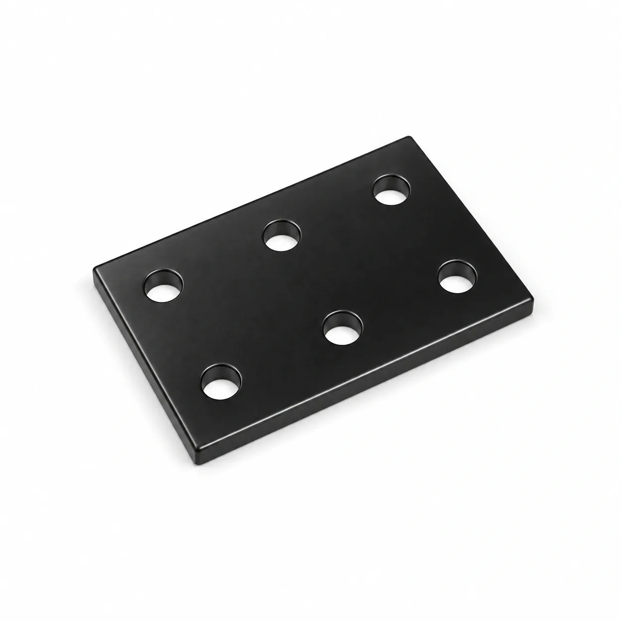 BAH-2QB6 — Square Plate 20mm 6 รู สีดำ