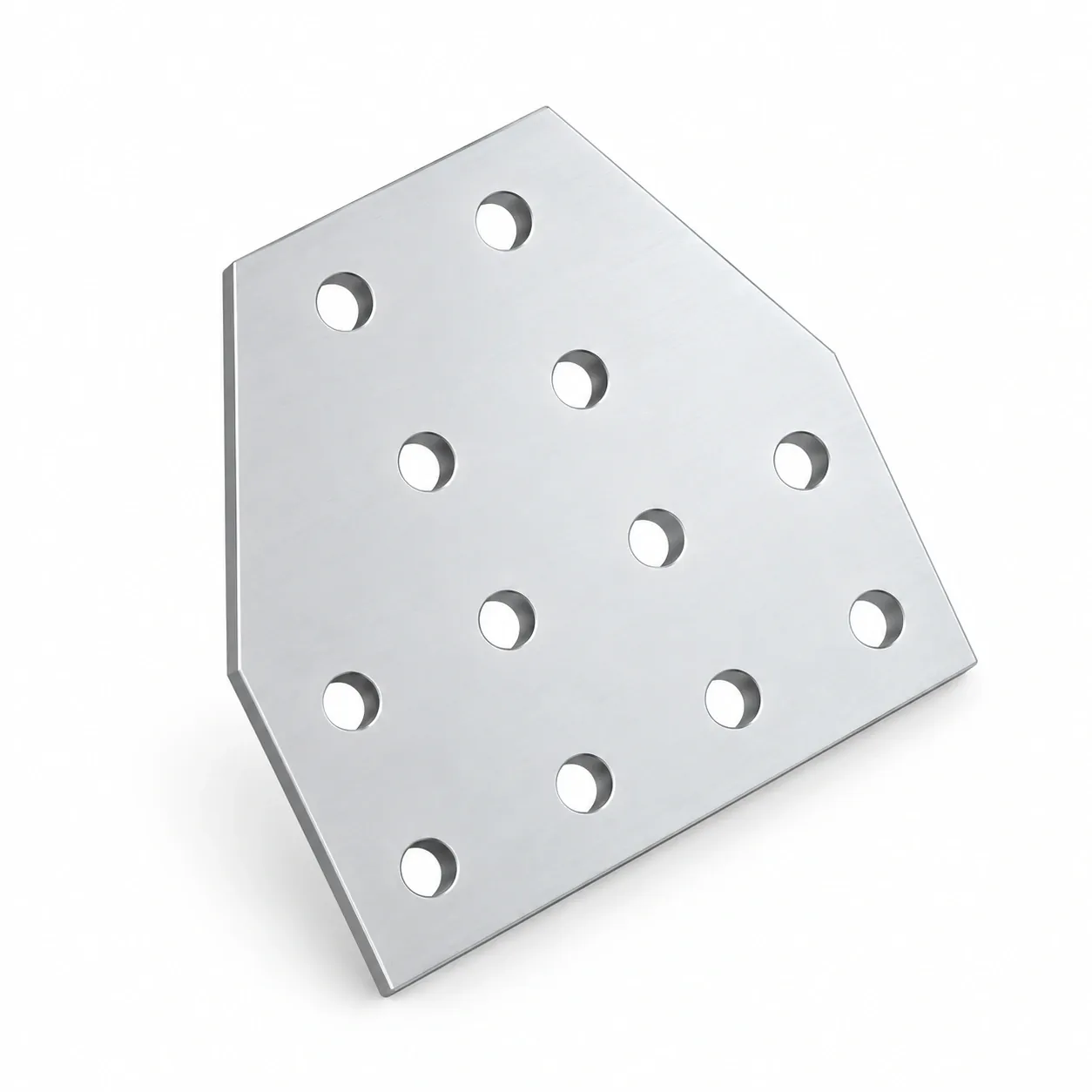 BAH-2T12B — Corner Plate T 20x40mm สีเงิน 12รู