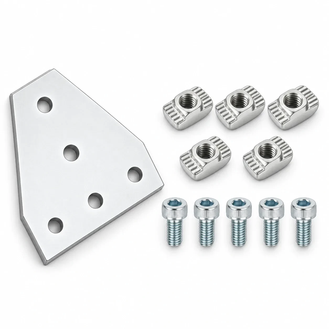 BAH-2TB-SET — Corner Plate T 20mm สีเงิน Kit Set