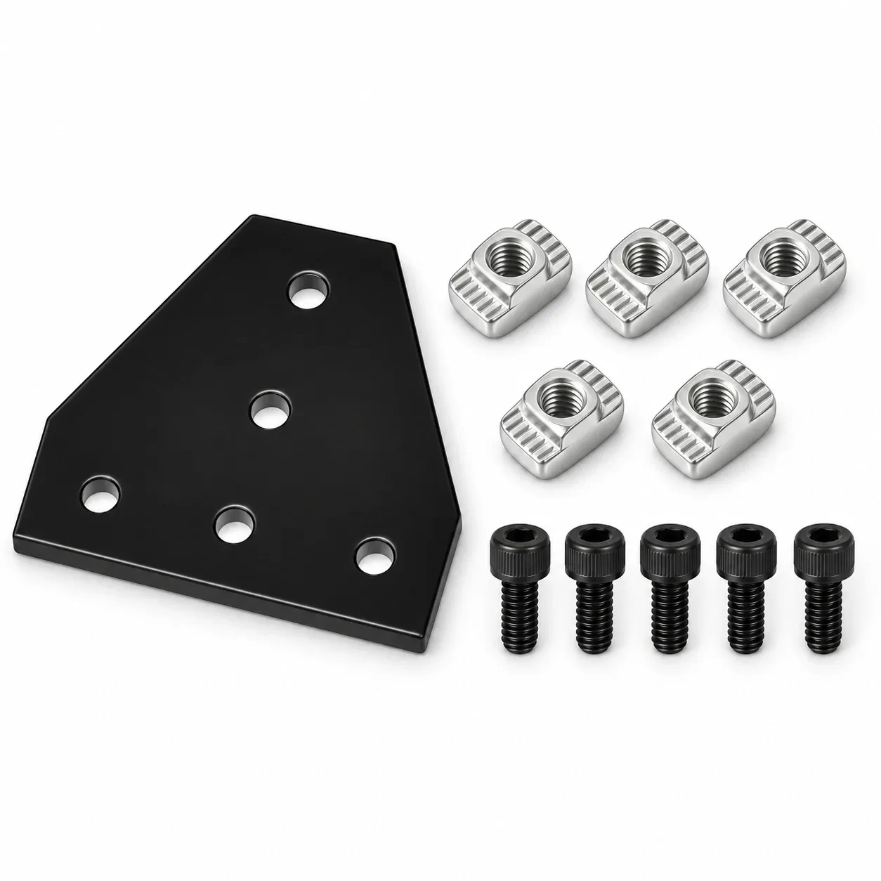 BAH-2TC-SET — Corner Plate T 20mm สีดำ Kit Set