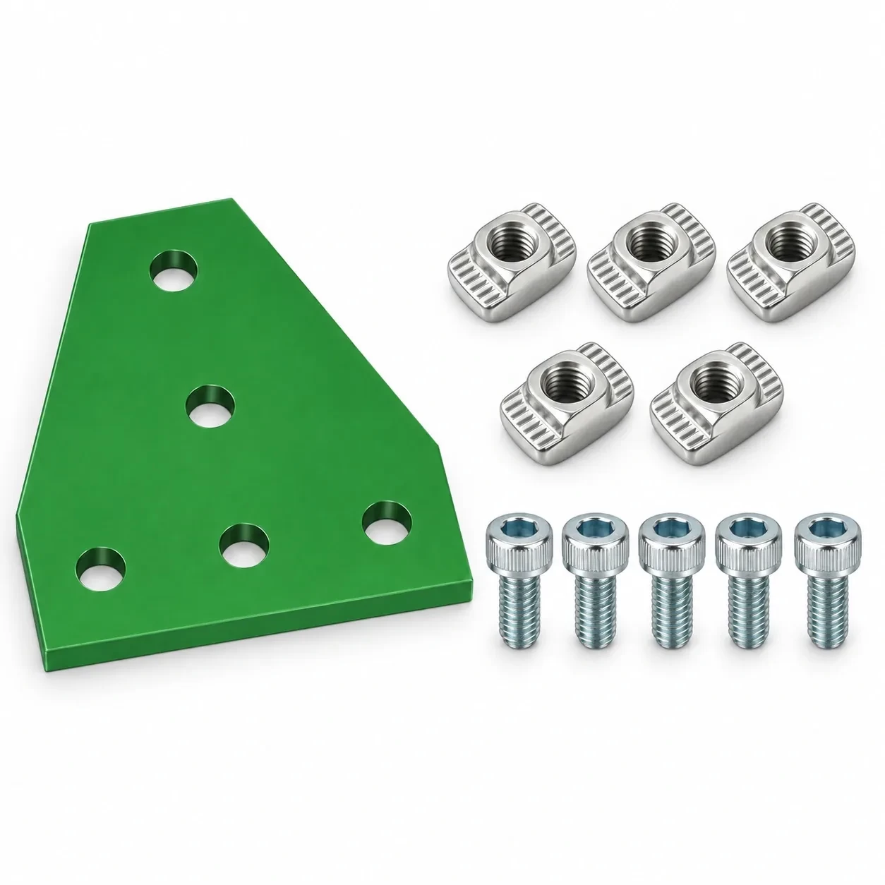 BAH-2TN-SET — Corner Plate T 20mm สีเขียว Kit Set