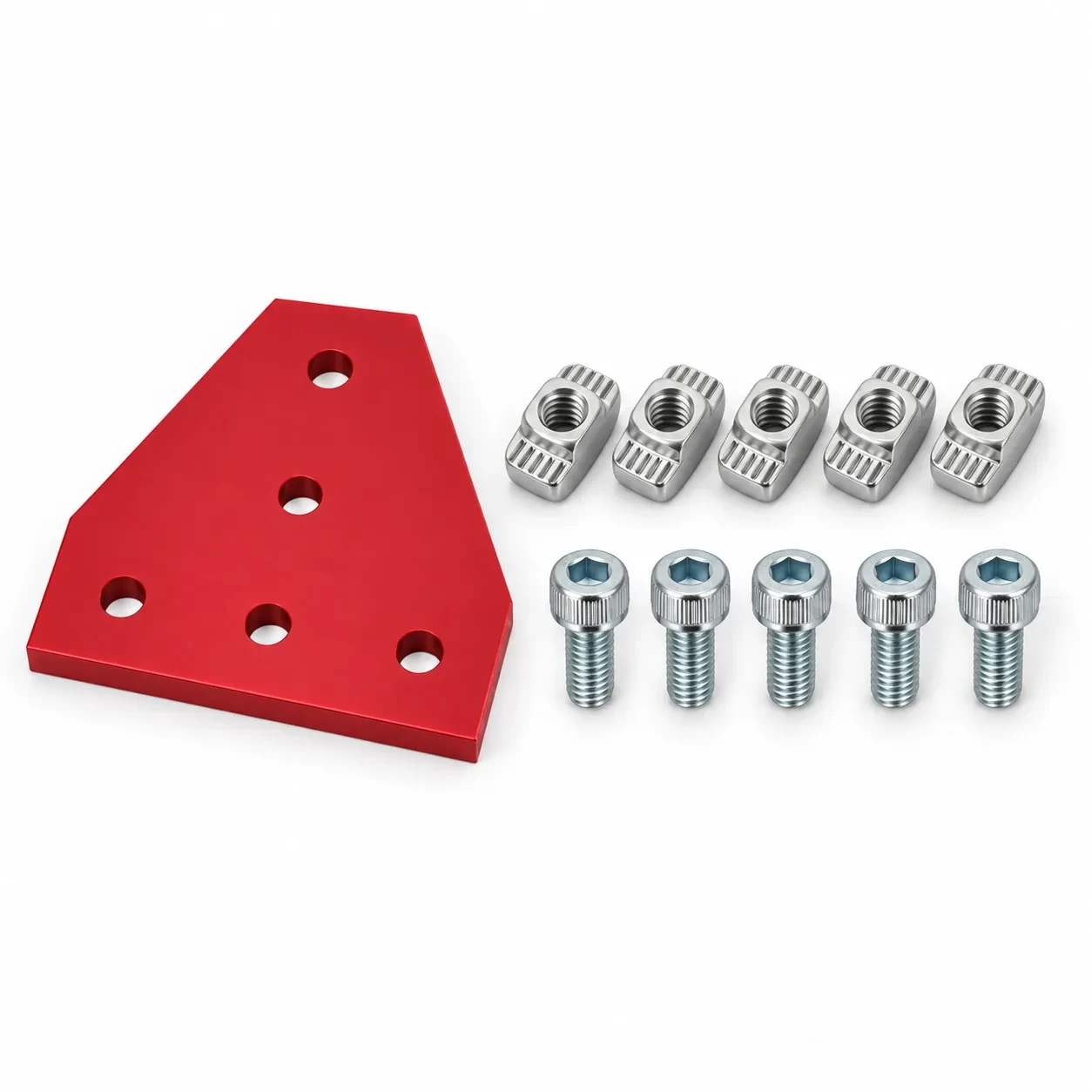 BAH-2TR-SET — Corner Plate T 20mm สีแดง Kit Set