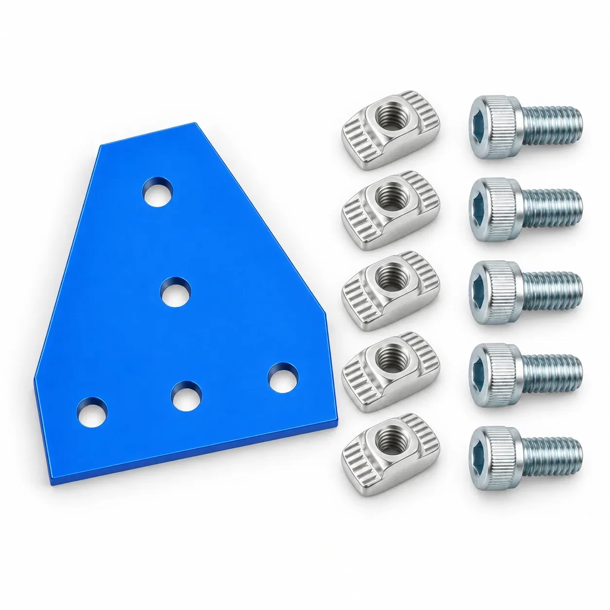BAH-2TU-SET — Corner Plate T 20mm สีน้ำเงิน Kit Set