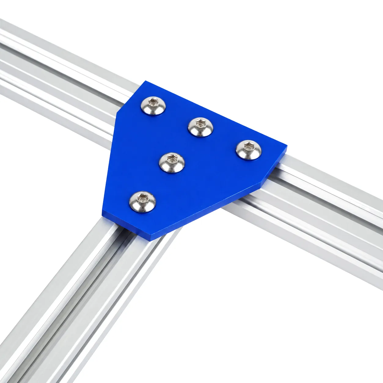 BAH-2TU — Corner Plate T 20mm สีน้ำเงิน