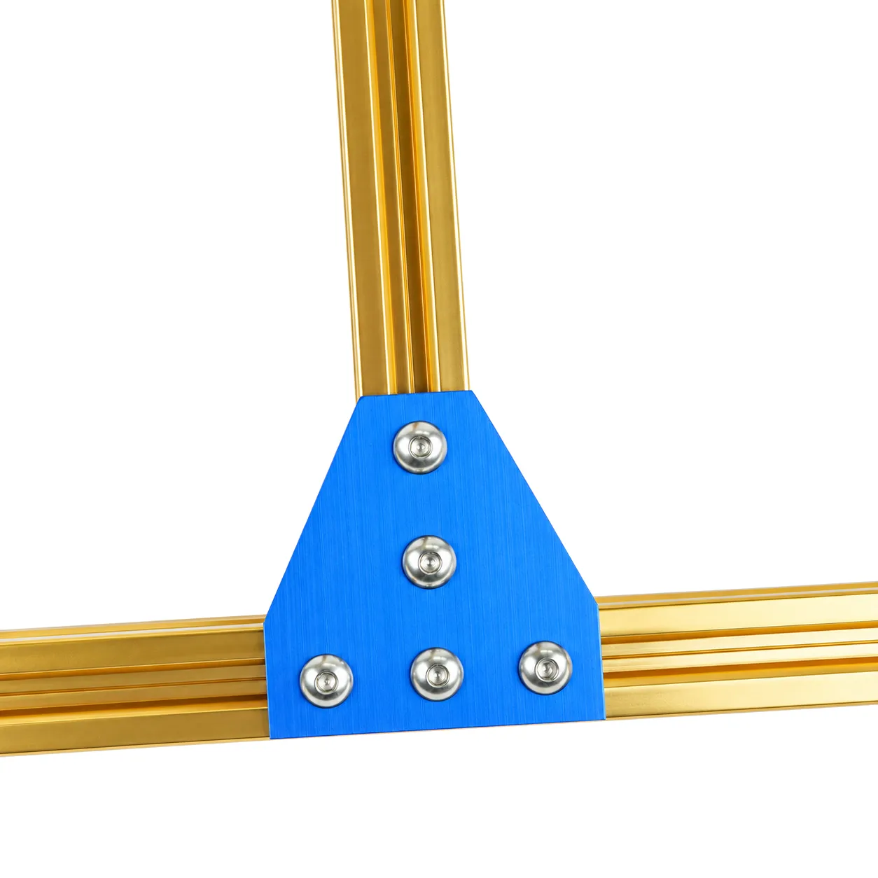 BAH-2TU — Corner Plate T 20mm สีน้ำเงิน