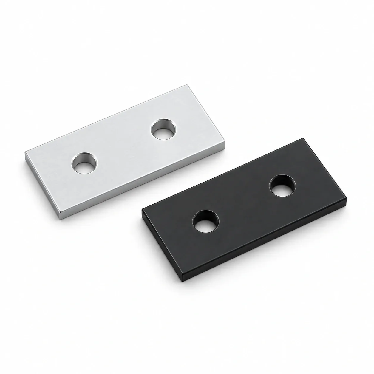 BAH-3I2U — I Plate 2รู 30mm สีเงิน