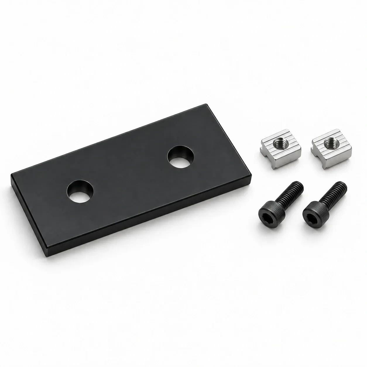 BAH-3I2X-SET — I Plate 2รู 30mm  สีดำ Kit Set
