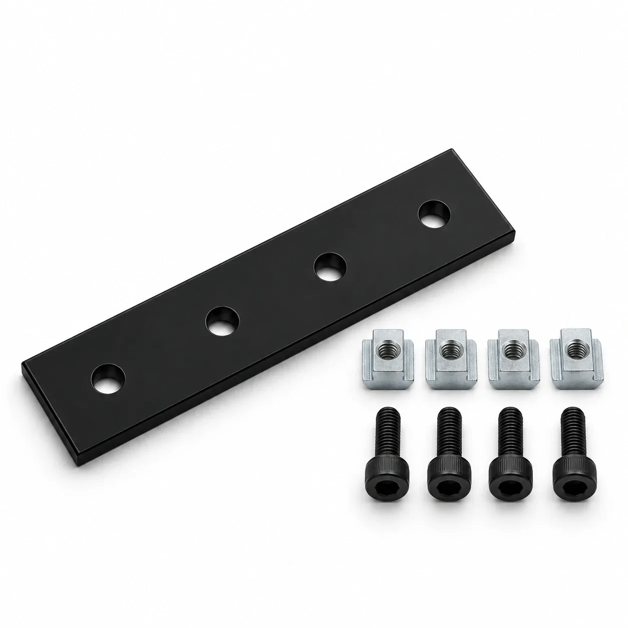 BAH-3I4X-SET — I Plate 4รู 30mm สีดำ Kit Set