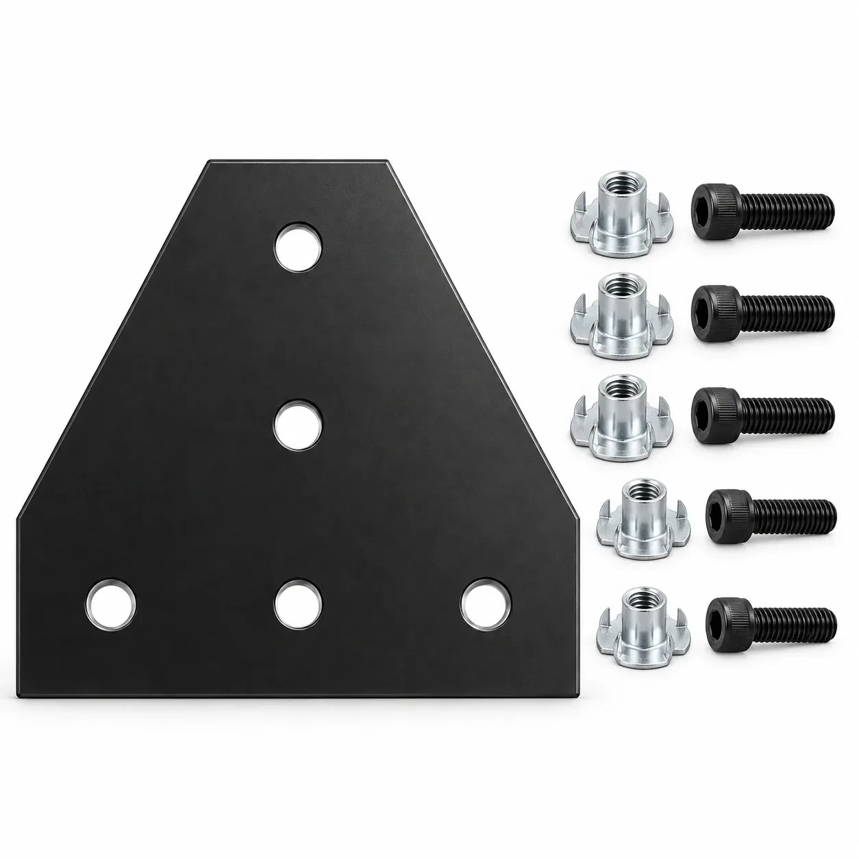 BAH-3RB-SET — Corner Plate T 30mm  สีดำ Kit Set
