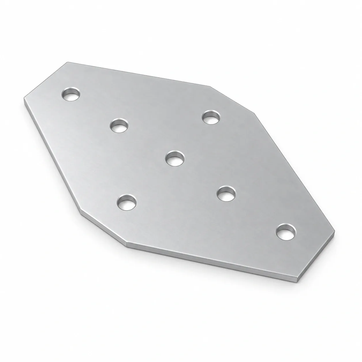 BAH-3XA — Corner Plate X 30mm สีเงิน