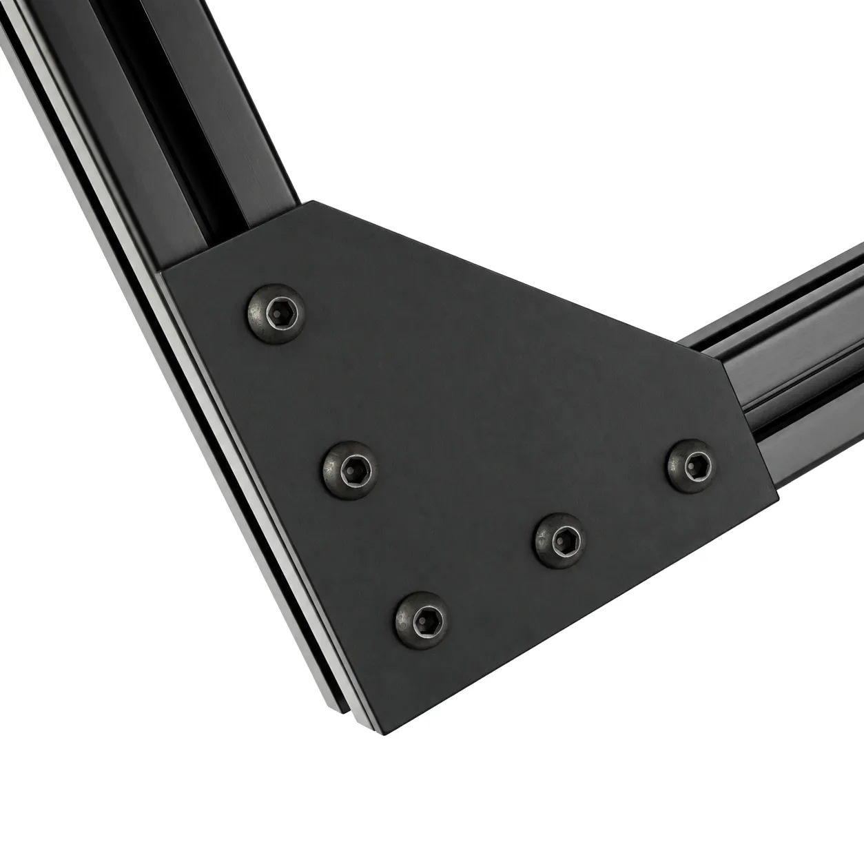 BAH-4K — Corner Plate L 40mm สีดำ