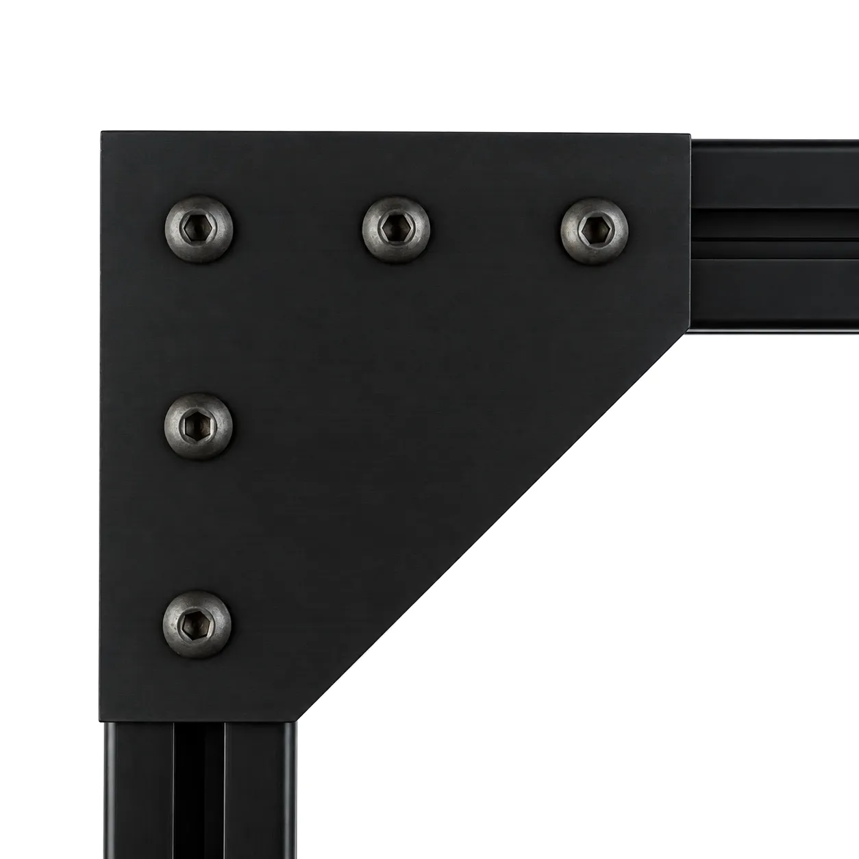 BAH-4K — Corner Plate L 40mm สีดำ