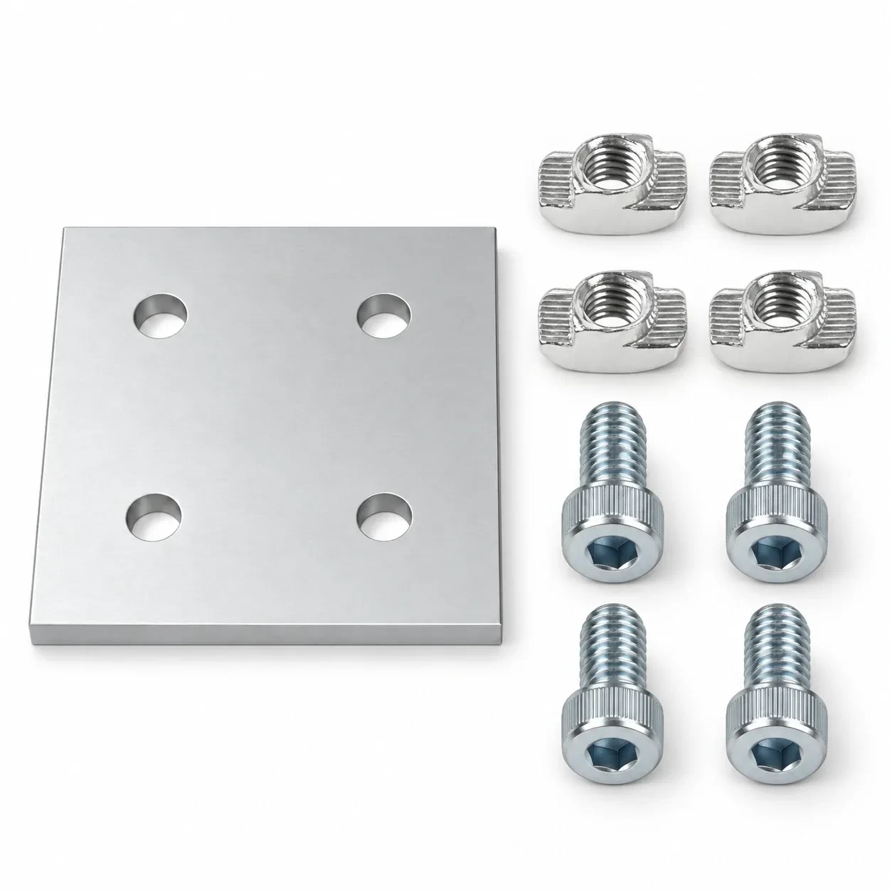BAH-4QA-SET — Square Plate 40mm 4รู Kit Set