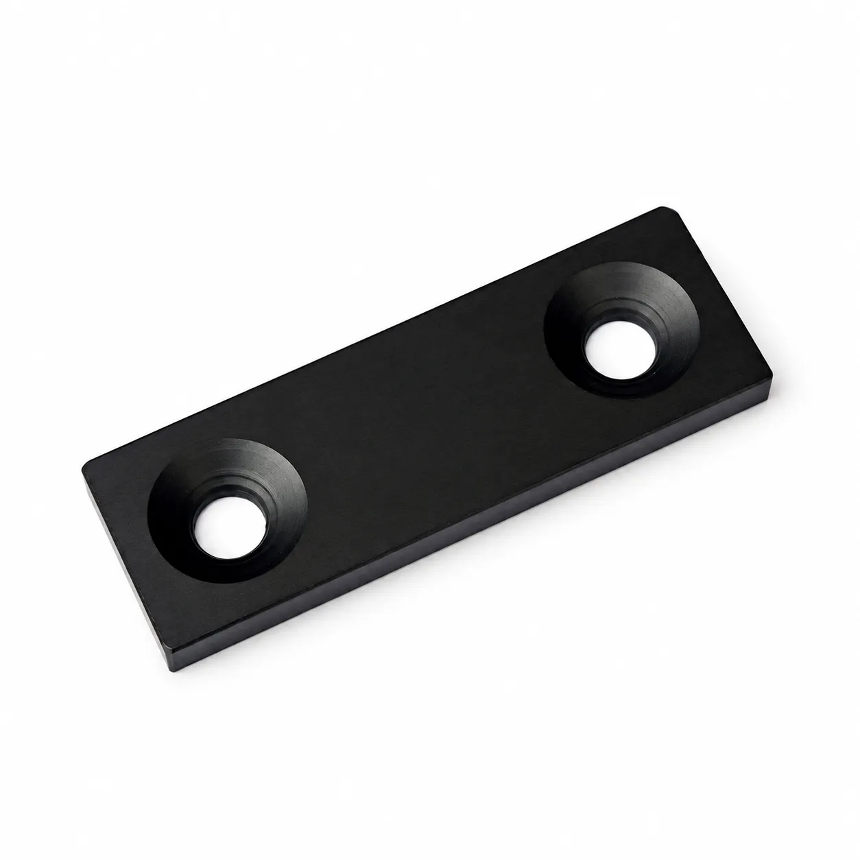 BCE-26B — Endcap 20x60mm อลูมิเนียม สีดำ