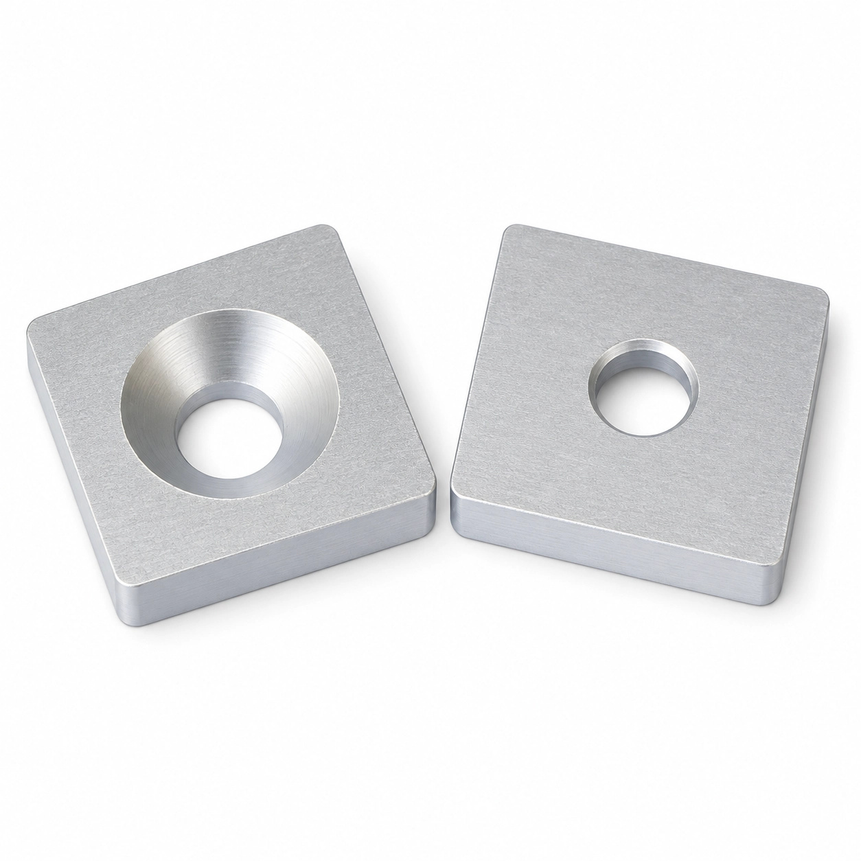 BCE-2BA — Endcap 20x20mm อลูมิเนียม สีเงิน