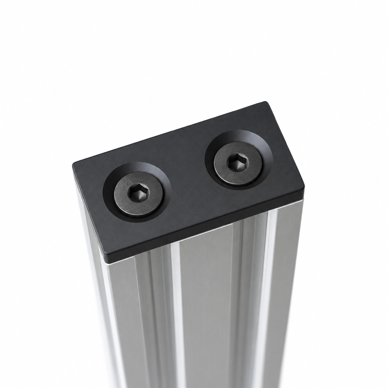 BCE-363 — Endcap 30x60mm อลูมิเนียม สีดำ