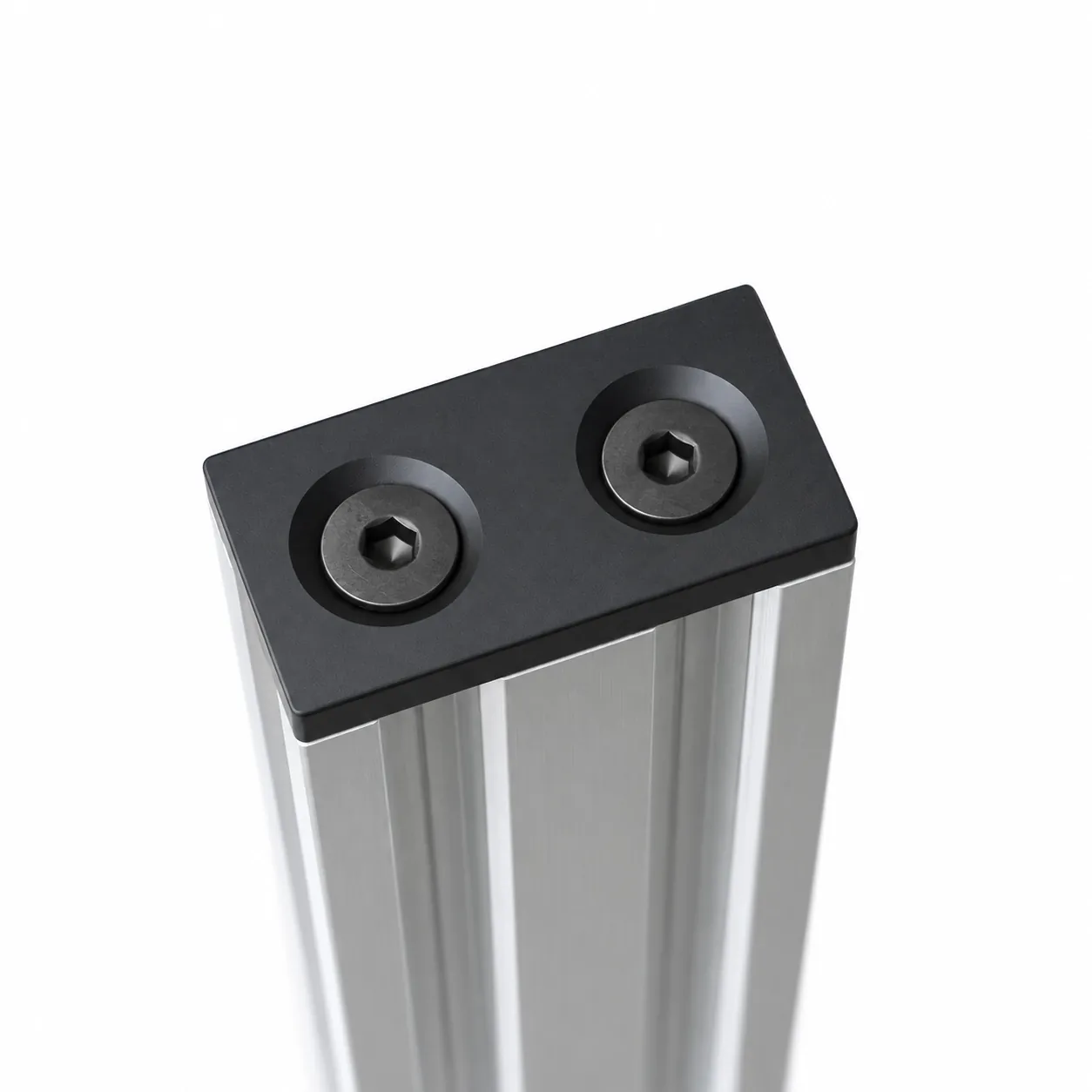 BCE-363 — Endcap 30x60mm อลูมิเนียม สีดำ