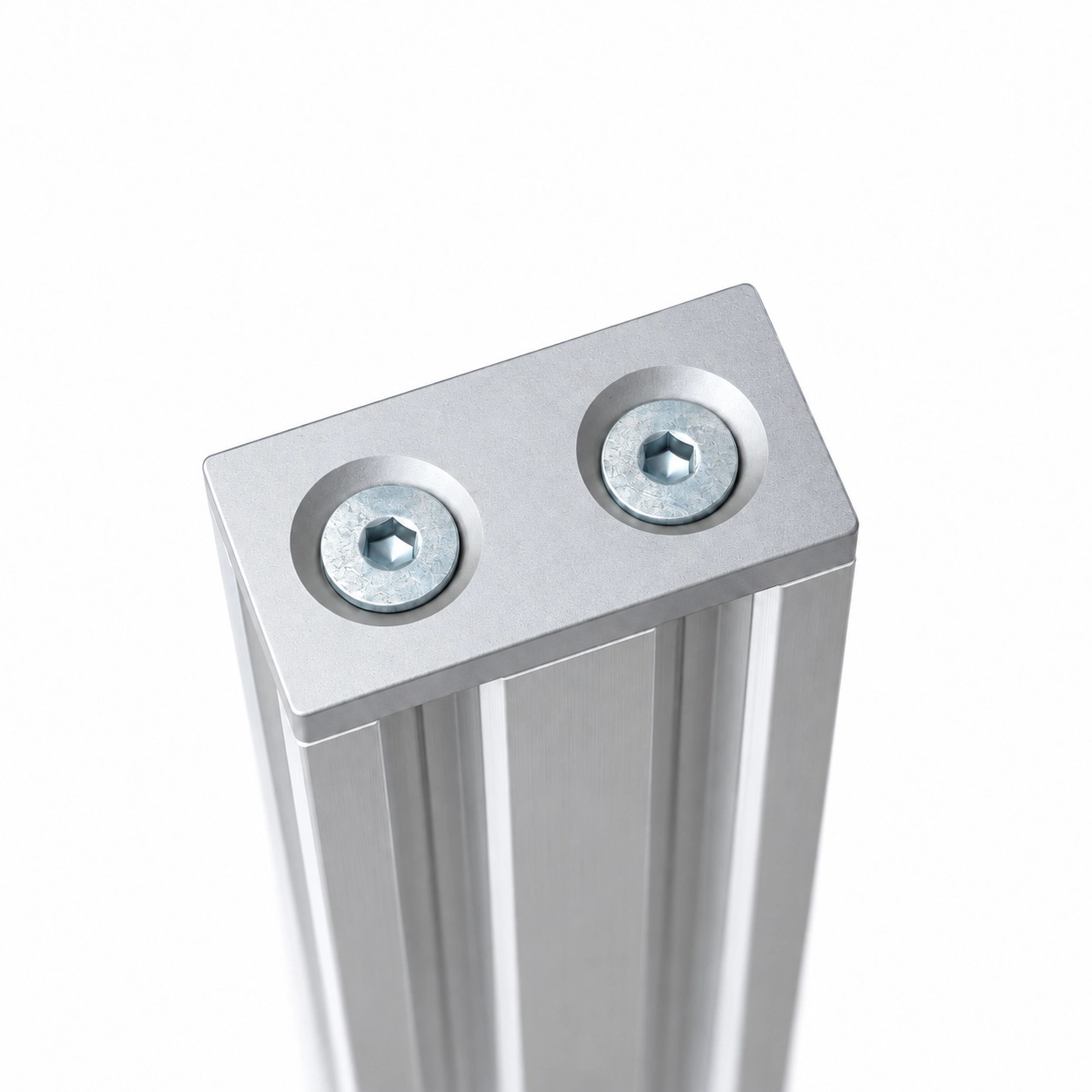 BCE-364 — Endcap 30x60mm อลูมิเนียม สีเงิน