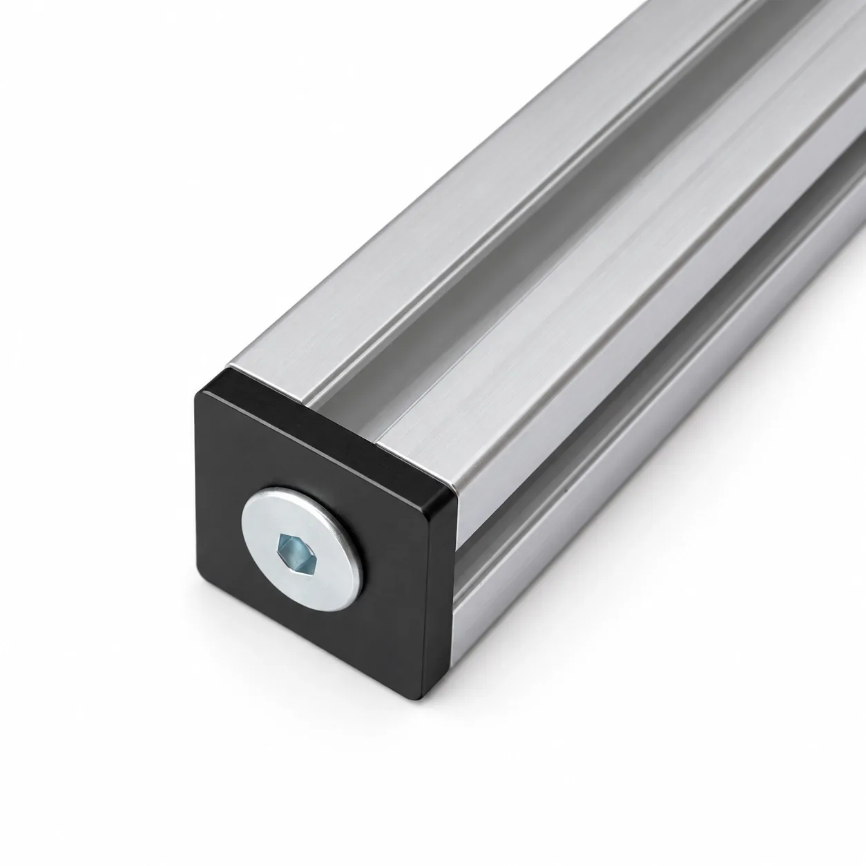 BCE-3T3 — Endcap 30x30mm อลูมิเนียม สีดำ