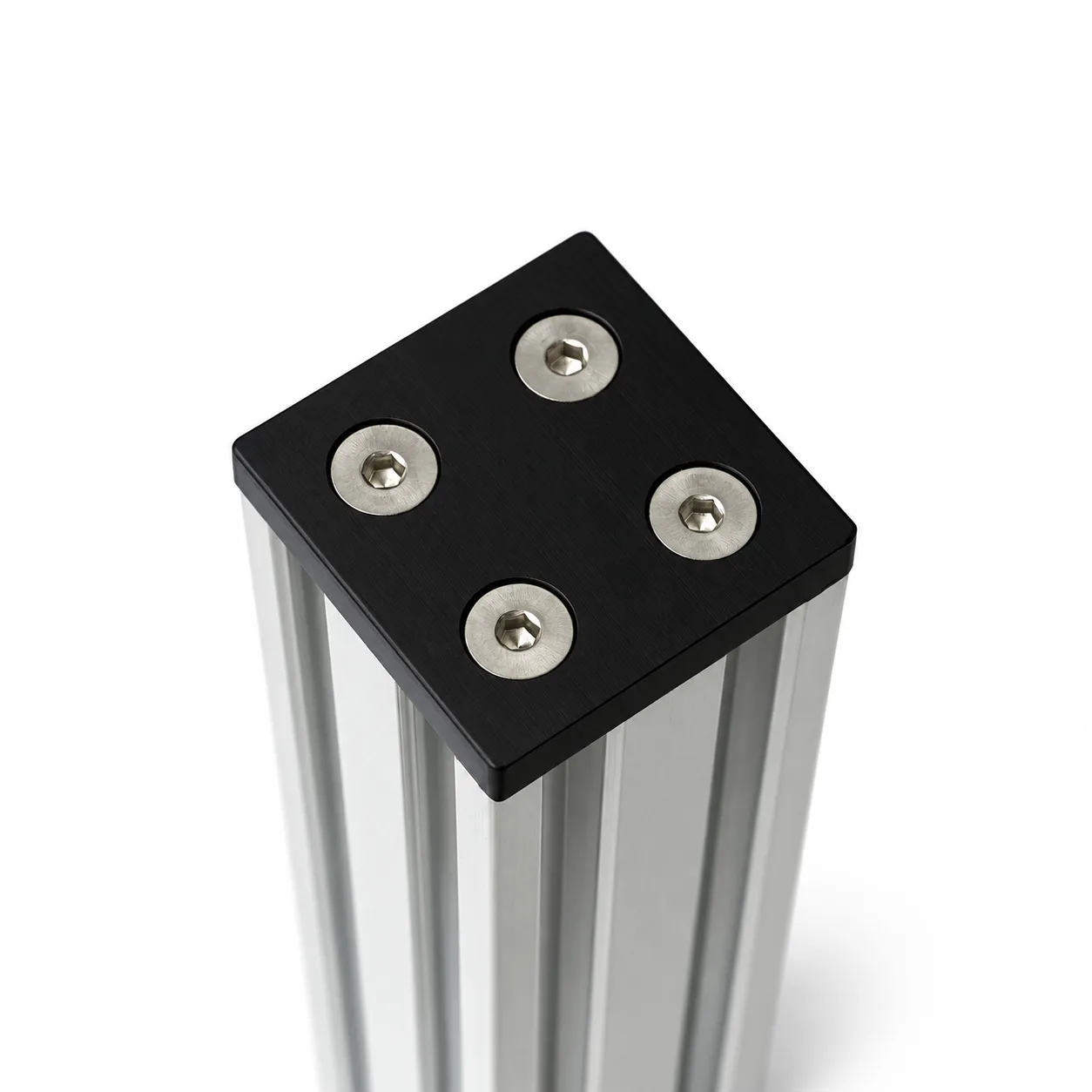 BCE-4VB — End Cap 40x40mm V-Slot อลูมิเนียม สีดำ