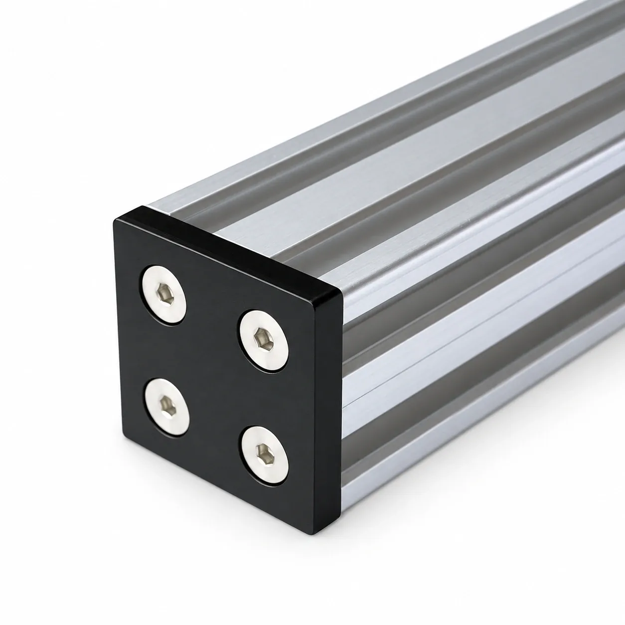 BCE-4VB — End Cap 40x40mm V-Slot อลูมิเนียม สีดำ