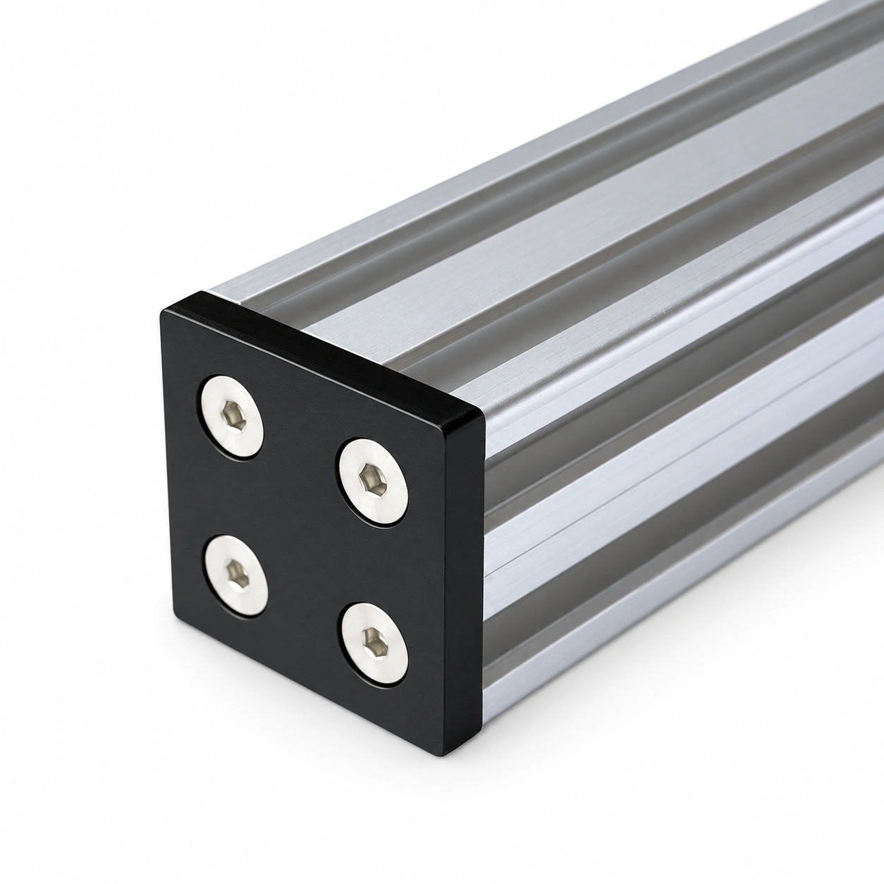 BCE-4VB — End Cap 40x40mm V-Slot อลูมิเนียม สีดำ