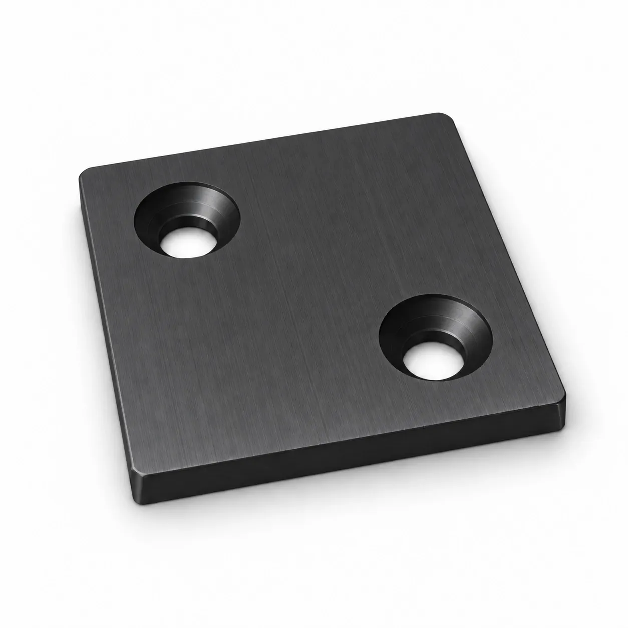 BCE-6B — Endcap 60x60mm อลูมิเนียม สีดำ