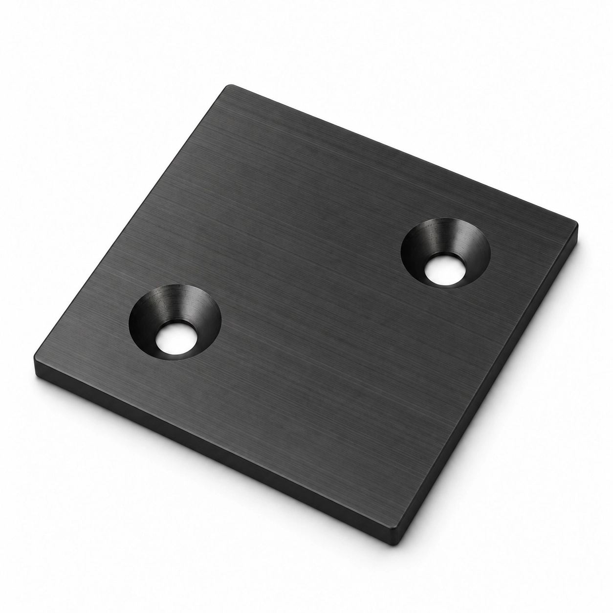 BCE-8TB — Endcap 80x80mm อลูมิเนียม สีดำ