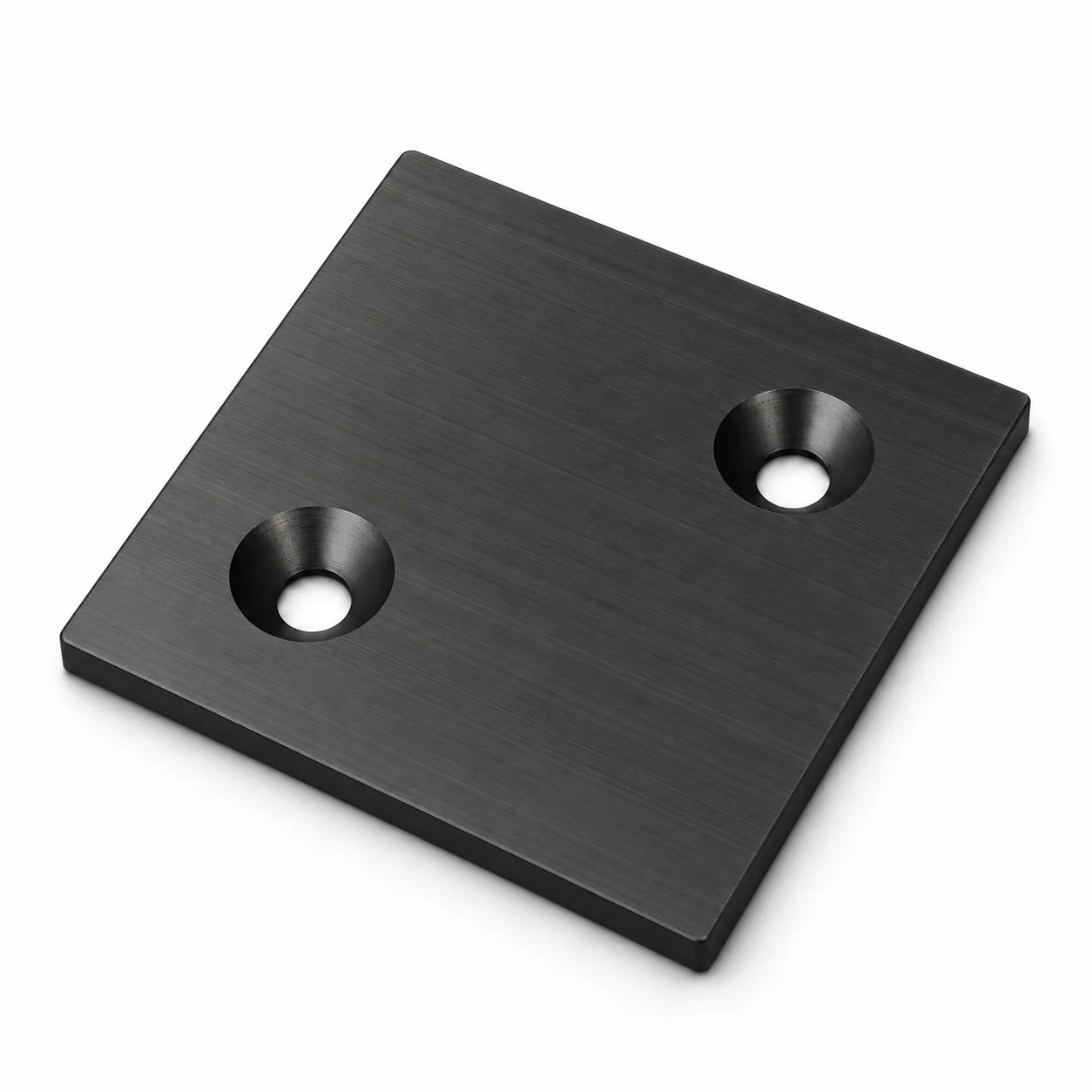 BCE-8TB — Endcap 80x80mm อลูมิเนียม สีดำ