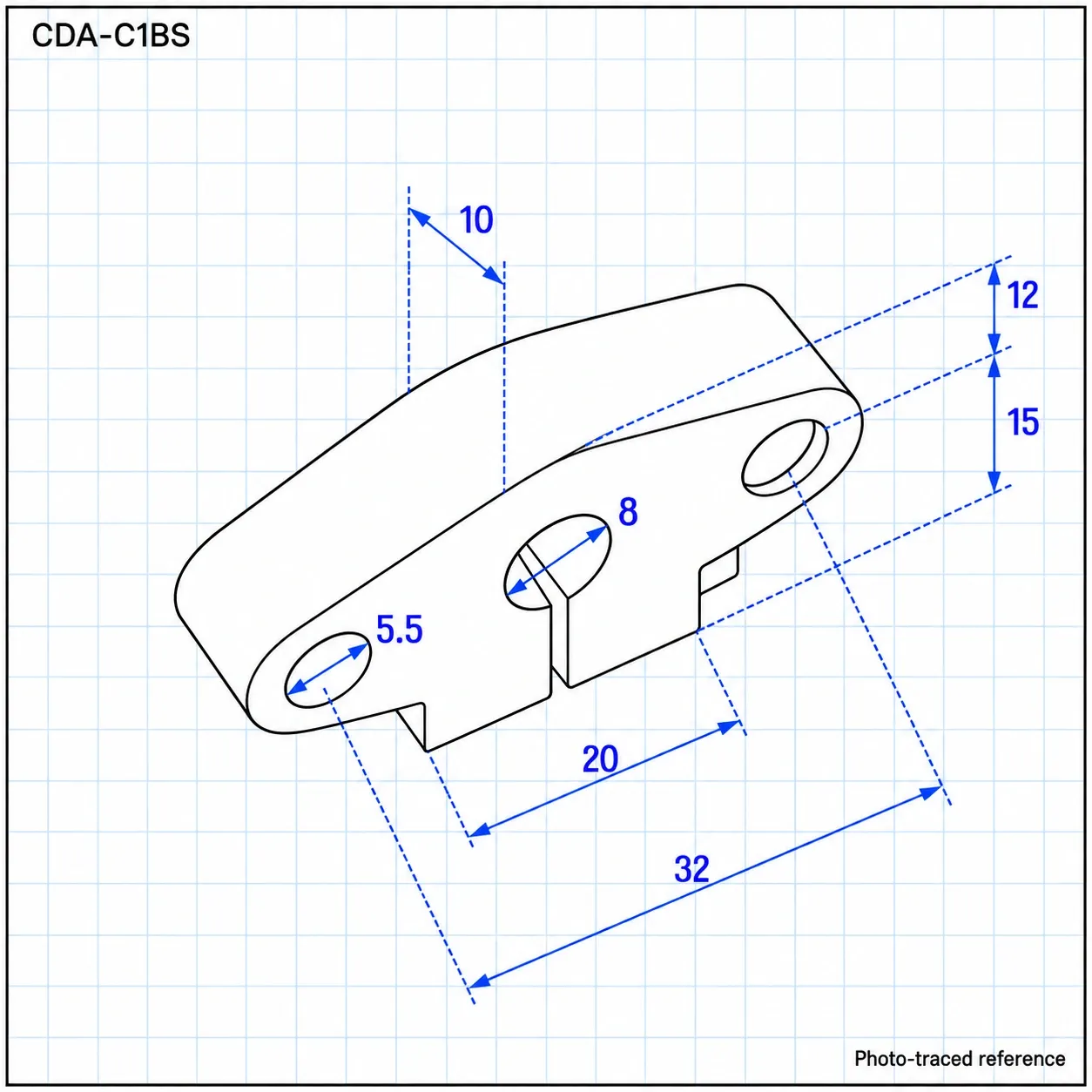 CDA-C1BS — Flange Shaft Support 10mm with Bearing KFL000 สแตนเลส