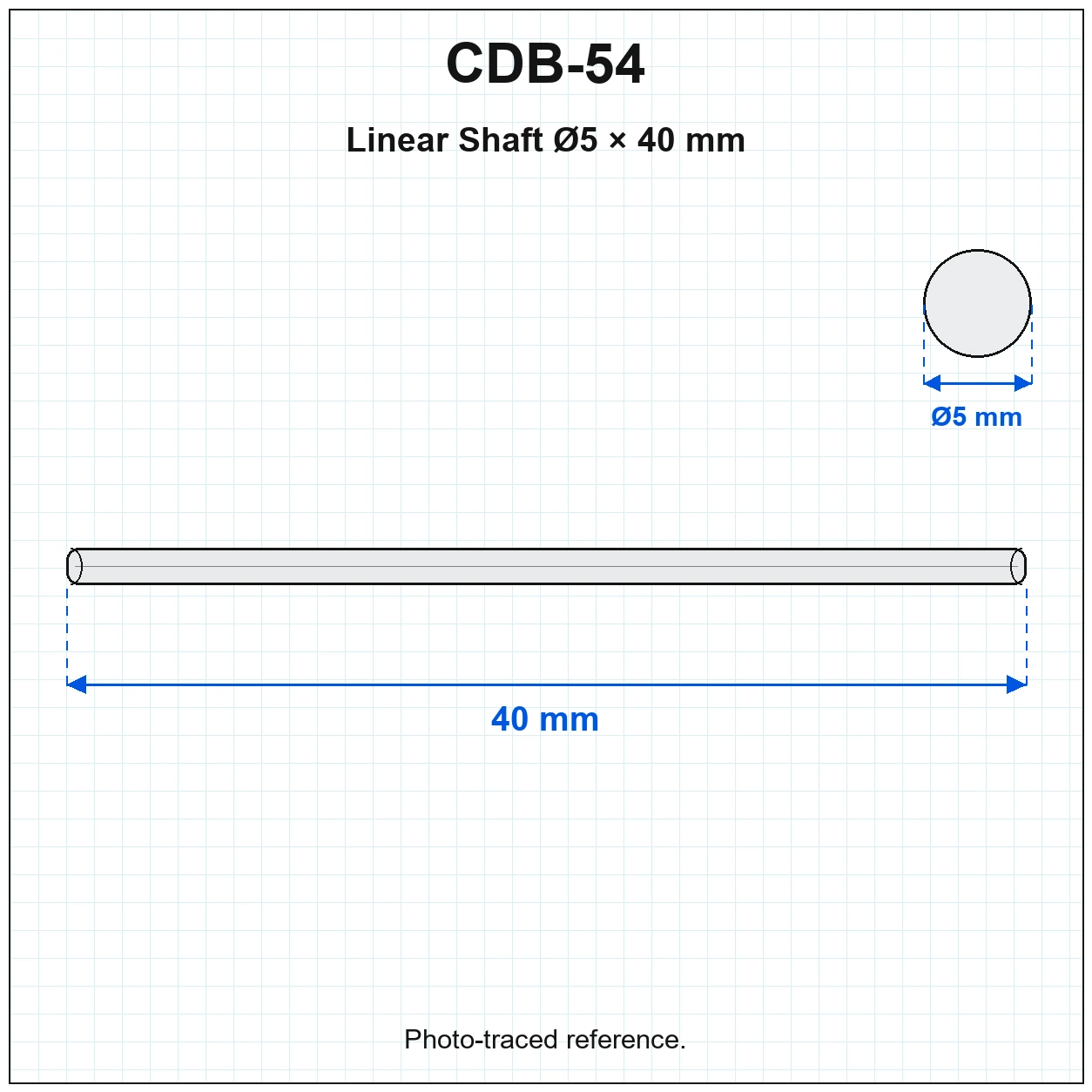CDB-54 — Linear Shaft D5 40mm
