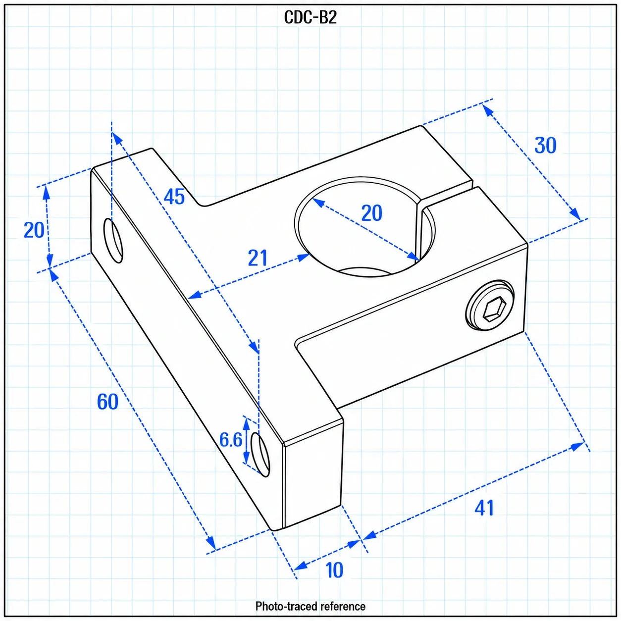 CDC-B2 — Shaft Support 20mm