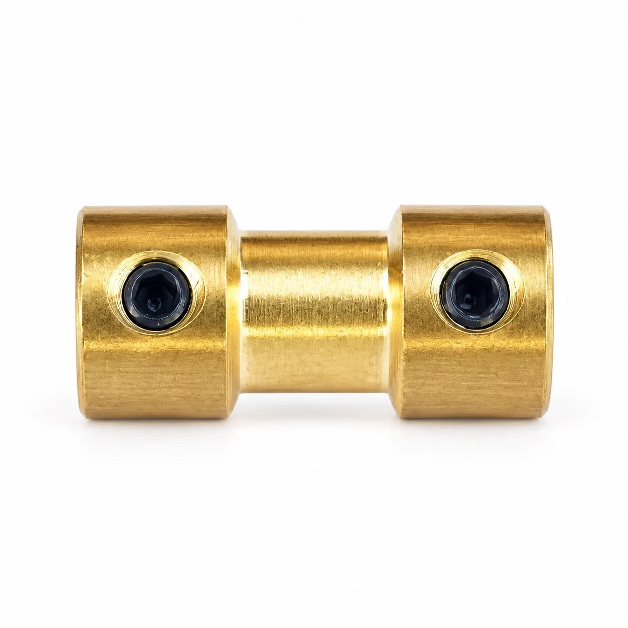 CFD-633 — คัปปลิ้งทองเหลือง Rigid D9 L20 3x3mm
