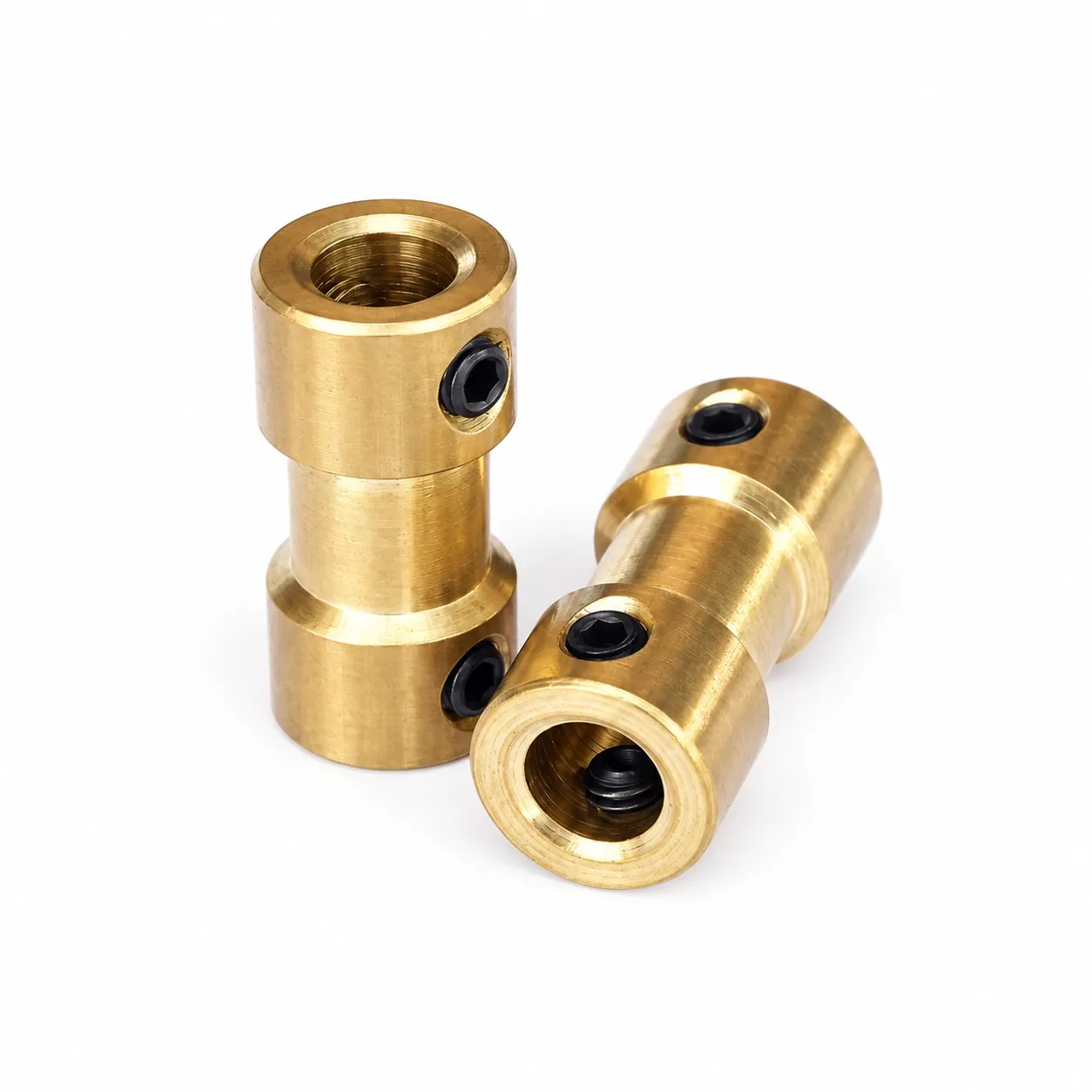 CFD-655 — คัปปลิ้งทองเหลือง Rigid D9 L20 5x5mm