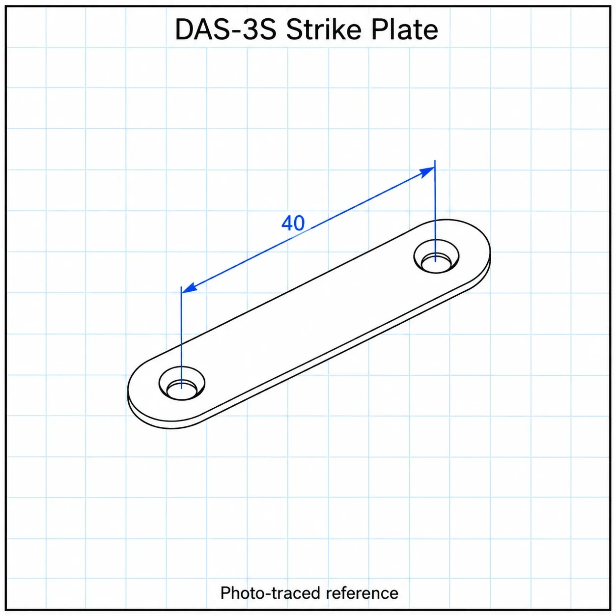 DAS-3S — กันชนแม่เหล็ก 40มม. สแตนเลส
