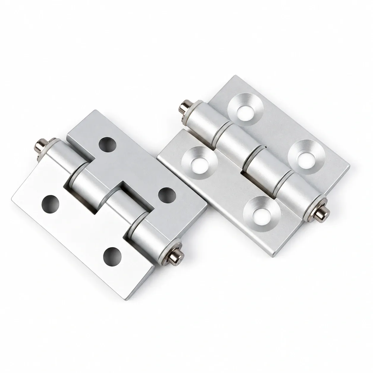 DFA-2 — บานพับอลูมิเนียม 20x20mm สีเงิน